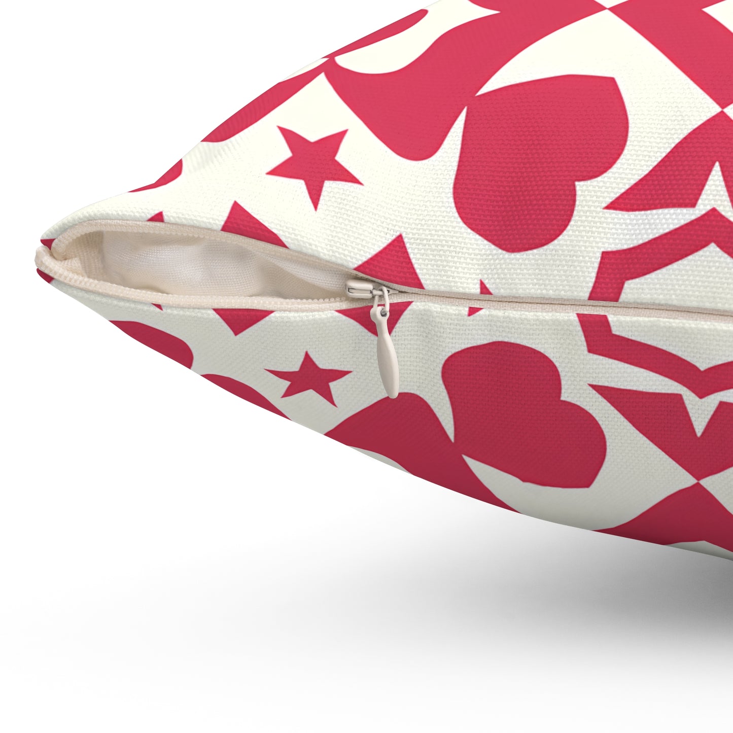 Romantic Heart Pattern Pillow, Cozy Home Decor for Valentine's Day, Gift for Loved Ones, Decorative Cushion, Heartfelt Accent Pillow - LOLA VEGAS ART