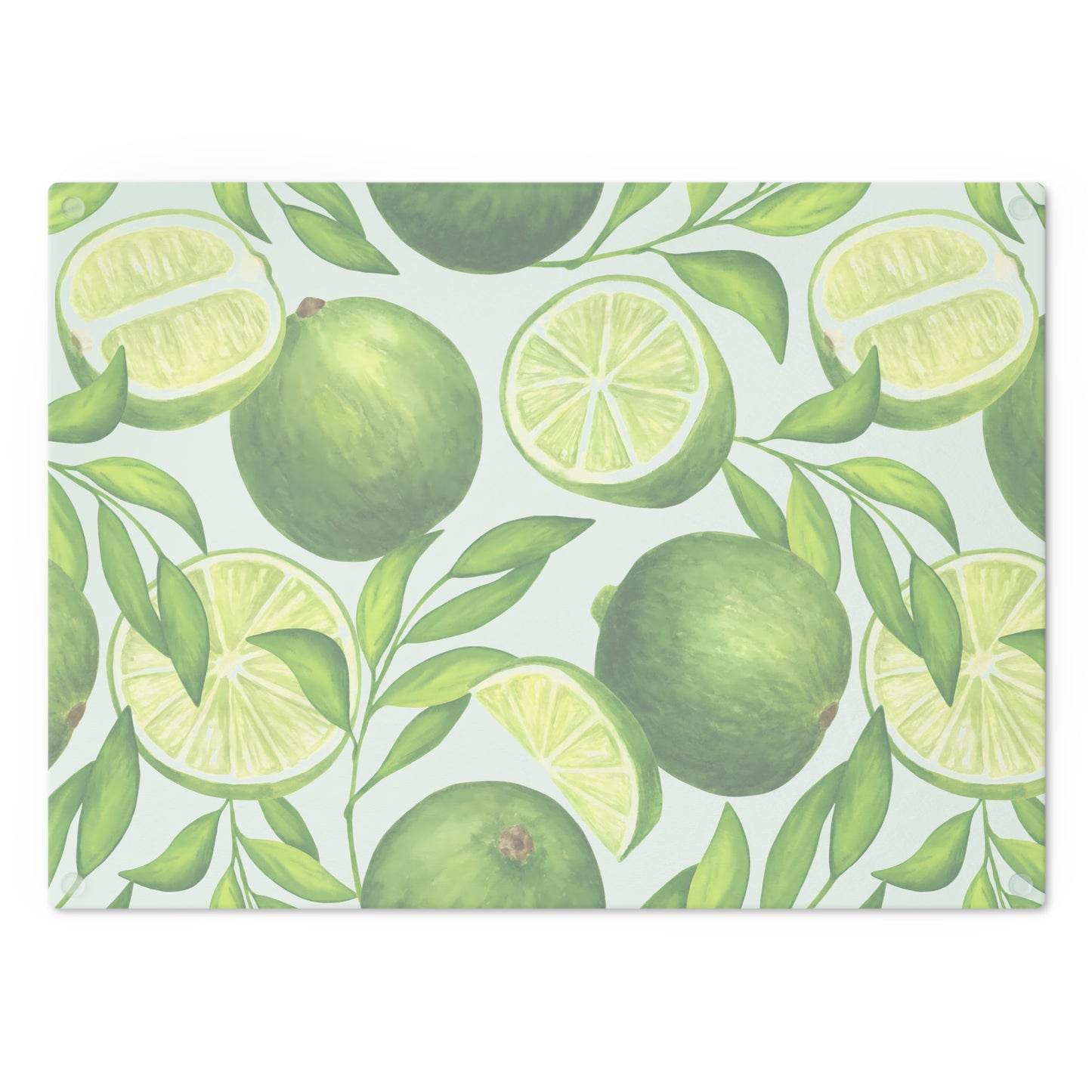 Lime Slice Cutting Board - Tropical Kitchen Decor, Ideal for Gift, Summer Parties, Wedding Registration, Home Chef Essentials, Food Prep - LOLA VEGAS ART
