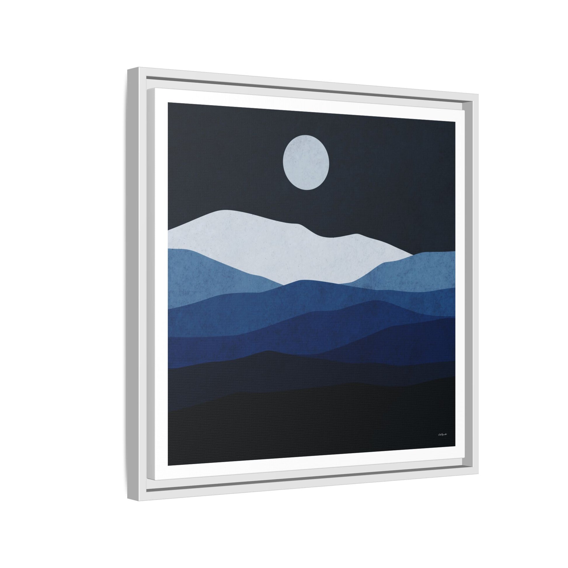 Framed Canvas Art, Serene Mountain Landscape, Modern Home Decor, Nature Wall Art, Gift for Nature Lovers, Interior Design - LOLA VEGAS ART