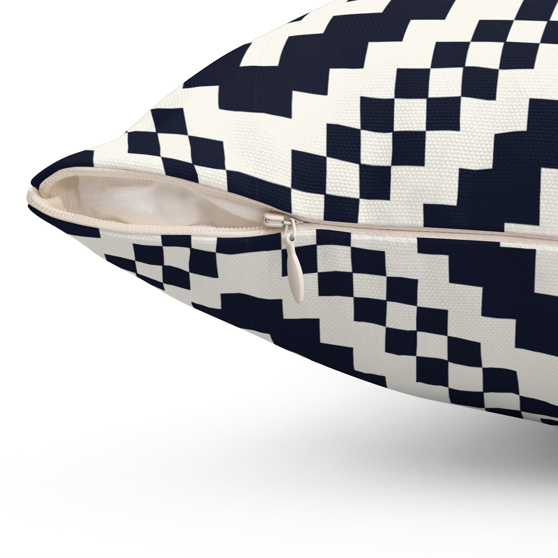 Geometric Black and White Pillow, Modern Home Decor, Boho Cushion, Gift for Housewarming, Dorm Room Accessory, Cozy Living Room - LOLA VEGAS ART