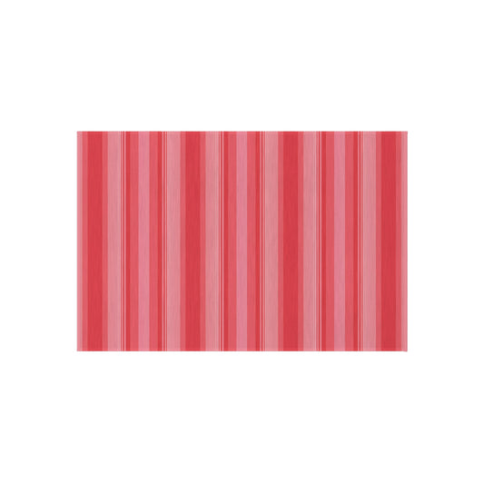 Coral Pink Stripe Pattern Outdoor/Indoor Rug | Patio Mat, Waterproof Porch Runner