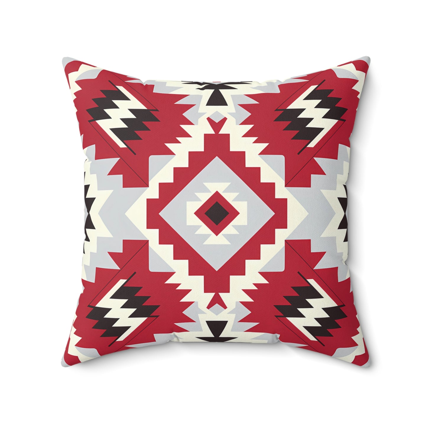 Tribal Print Decorative Pillow | Cozy Home Accent | Boho Style Cushion | Gift for Housewarming | Native American Design, Throw Pillow, - LOLA VEGAS ART