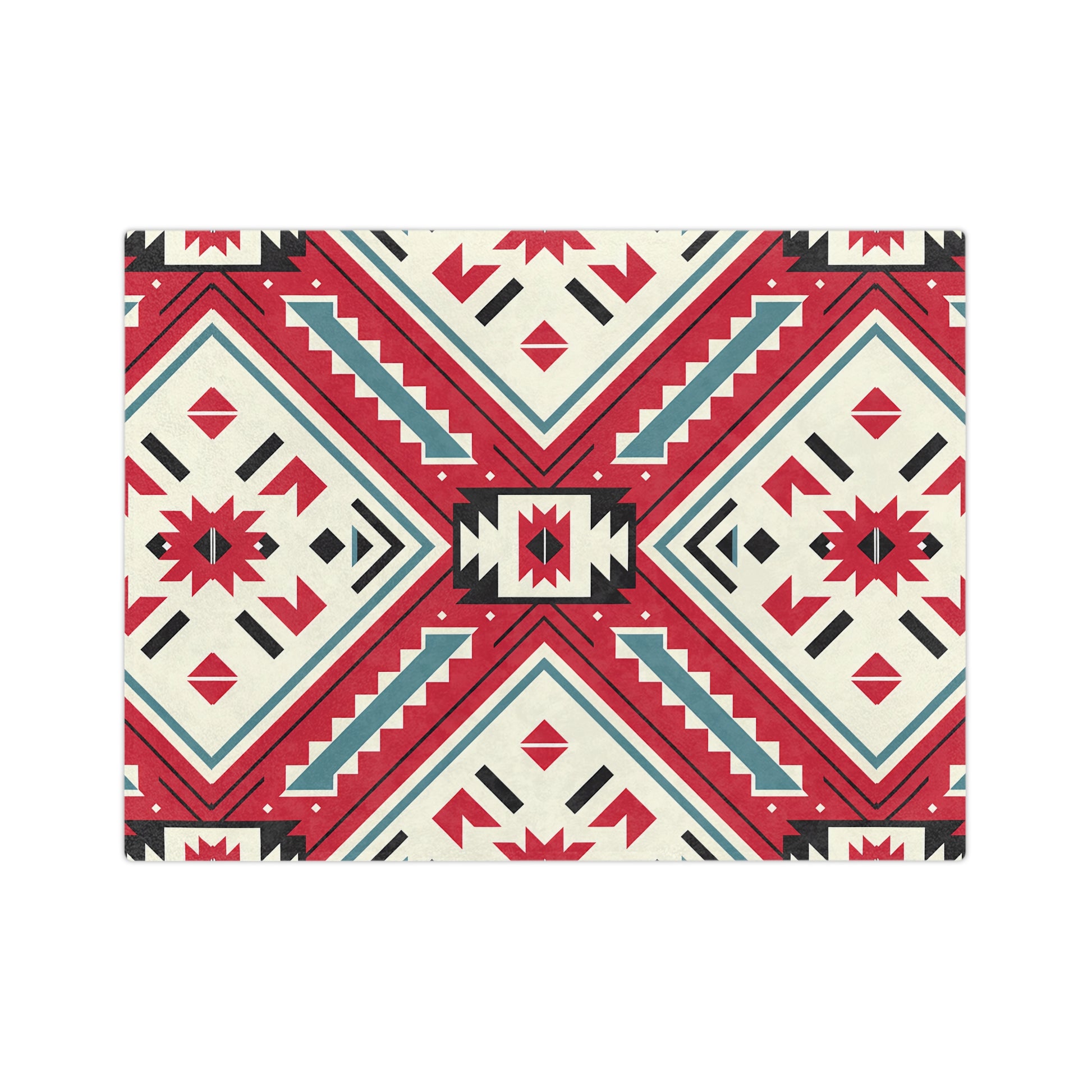 Bohemian Velvet Blanket, Cozy Throw, Southwest Decor, Gift for Her, Living Room Accessory, Festival Home Decor, Modern Art Blanket - LOLA VEGAS ART