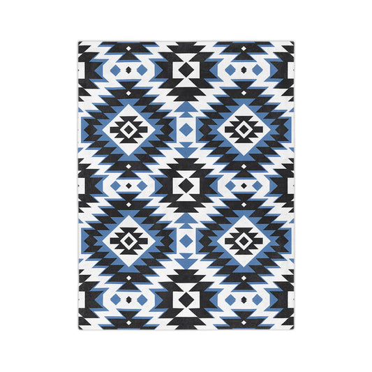 Cozy Tribal Pattern Blanket | Soft Microfiber Throw | Bohemian Home Decor | Gift for Her | Living Room Accent | Stylish Comfort - LOLA VEGAS ART