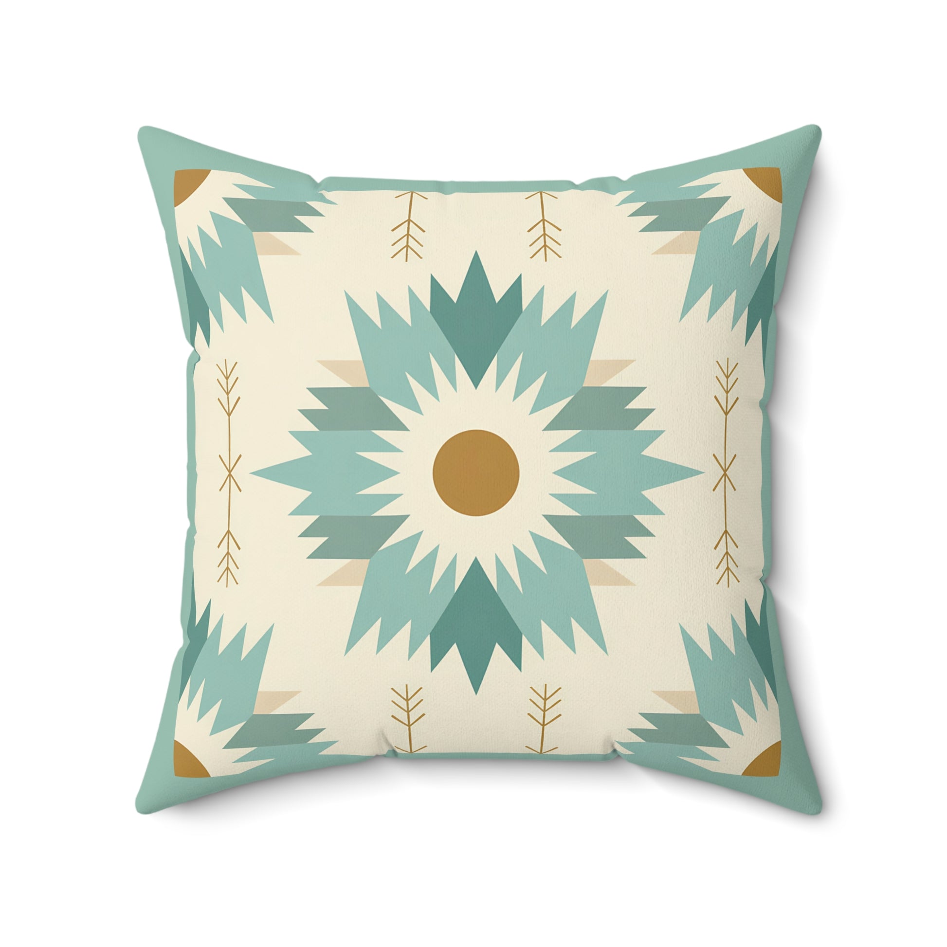 Boho-Inspired Spun Polyester Square Pillow, Cozy Home Decor, Throw Pillow, Living Room Accent, Modern Bohemian, Gift Idea - LOLA VEGAS ART