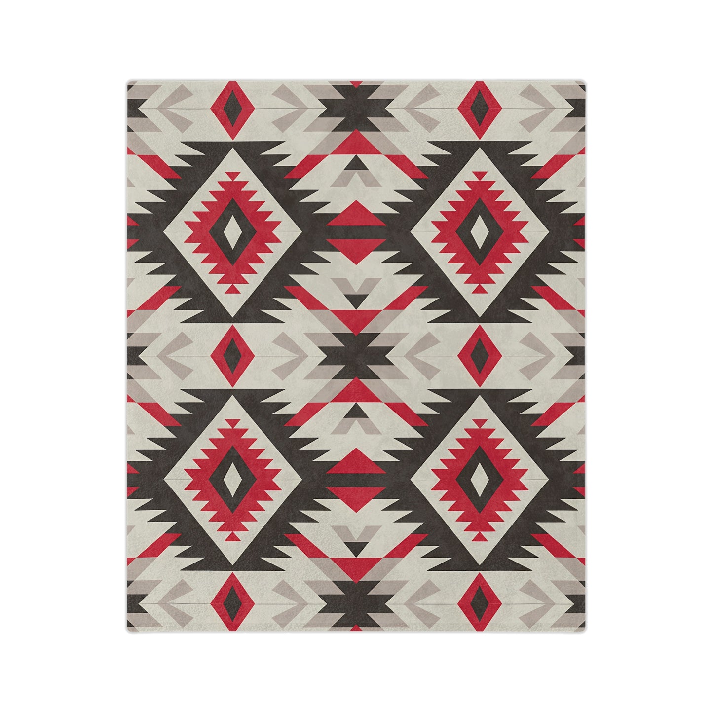 Boho Chic Velveteen Microfiber Blanket, Cozy Tribal Throw Blanket for Home Decor, Warm Gift for Holidays, Camping, Picnics, Home - LOLA VEGAS ART