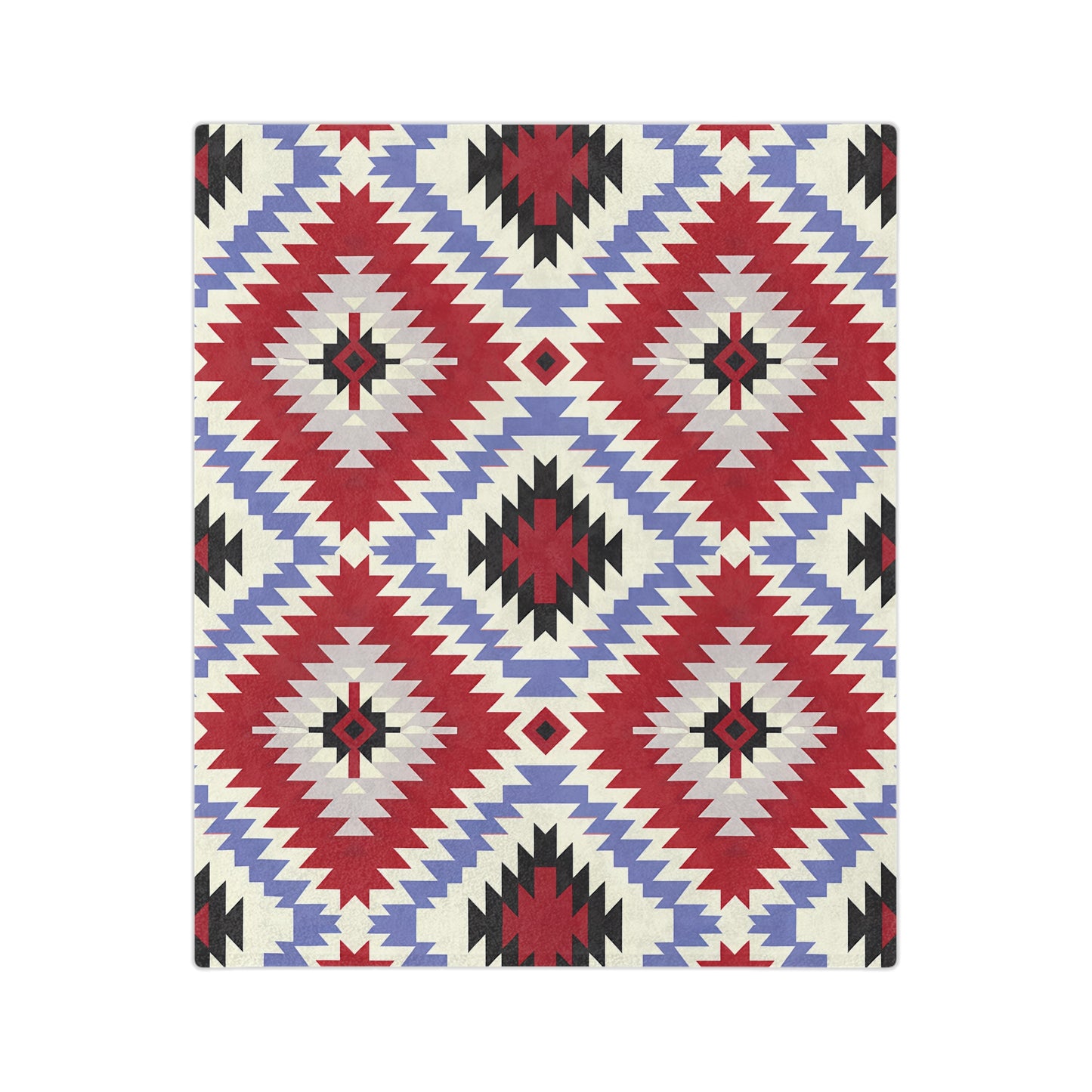 Cozy Velveteen Microfiber Blanket - Warm Southwest Pattern, Perfect for Home Decor, Gift for Holidays, Picnic, Living Room - LOLA VEGAS ART