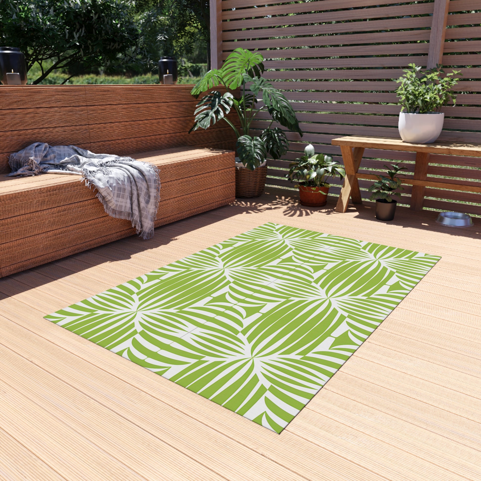 Vibrant Outdoor Rug for Patio, Garden, and Deck Decor | Versatile Mat for Entertaining, Picnics, and Barbecues | Durable and Easy to Clean - LOLA VEGAS ART