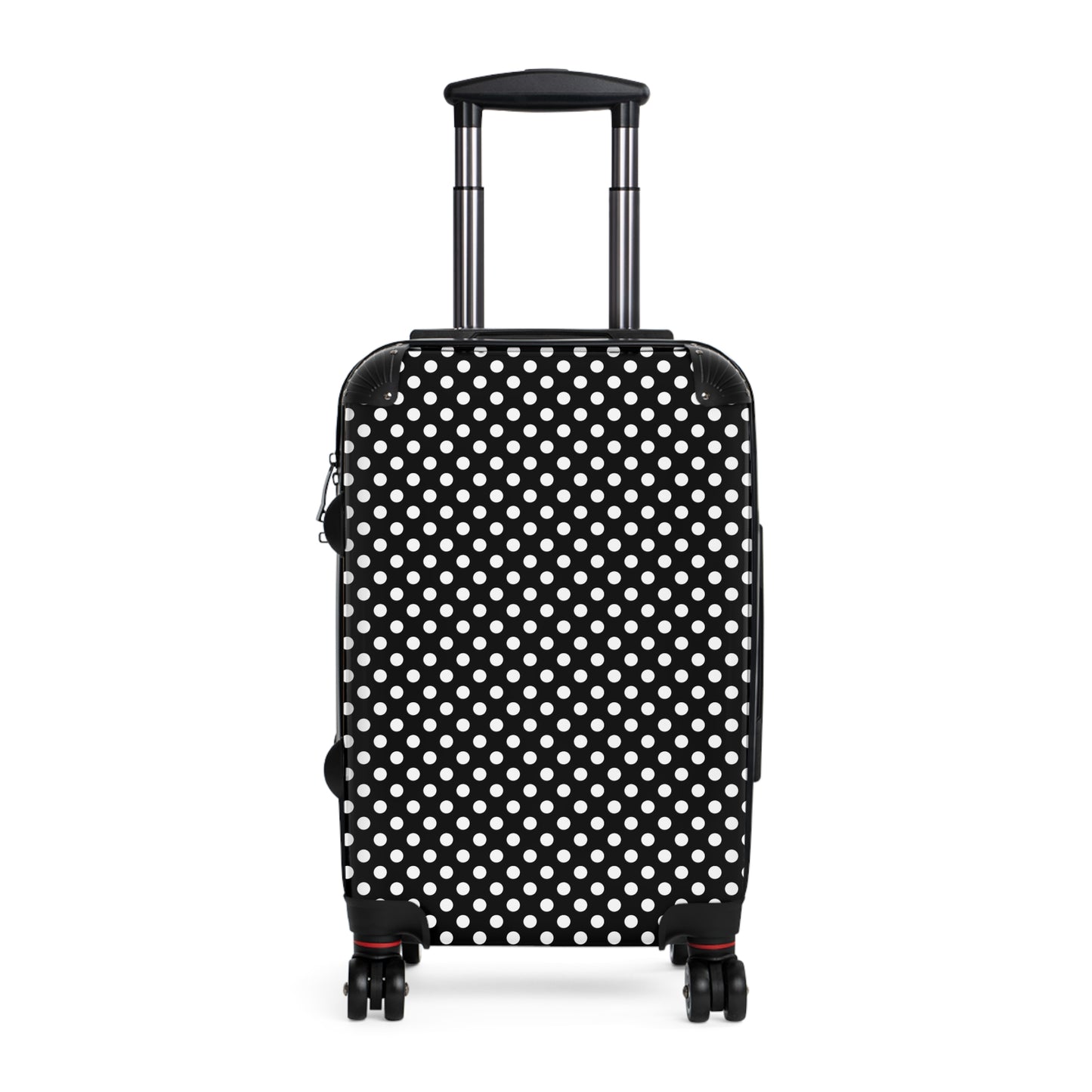 Chic Polka Dot Suitcase, Stylish Luggage for Travel, Trendy Carry-On Bag, Perfect for Vacations & Getaways, Ideal Gift for Travelers - LOLA VEGAS ART