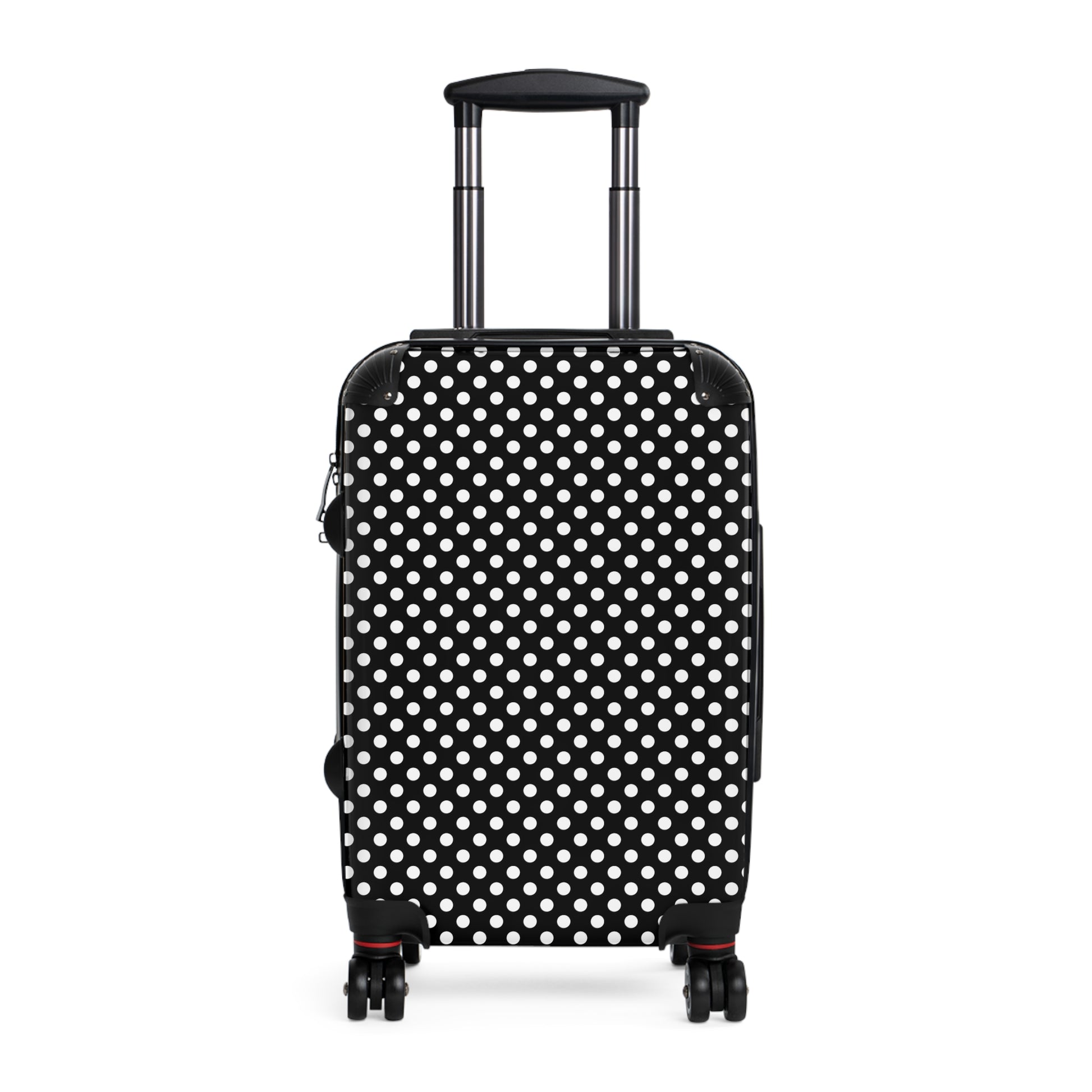 Chic Polka Dot Suitcase, Stylish Luggage for Travel, Trendy Carry-On Bag, Perfect for Vacations & Getaways, Ideal Gift for Travelers - LOLA VEGAS ART