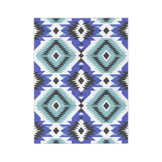 Bohemian Velveteen Microfiber Blanket - Cozy Tribal Pattern Throw, Ideal for Home Decor, Camping, Picnics, and Gifts - LOLA VEGAS ART