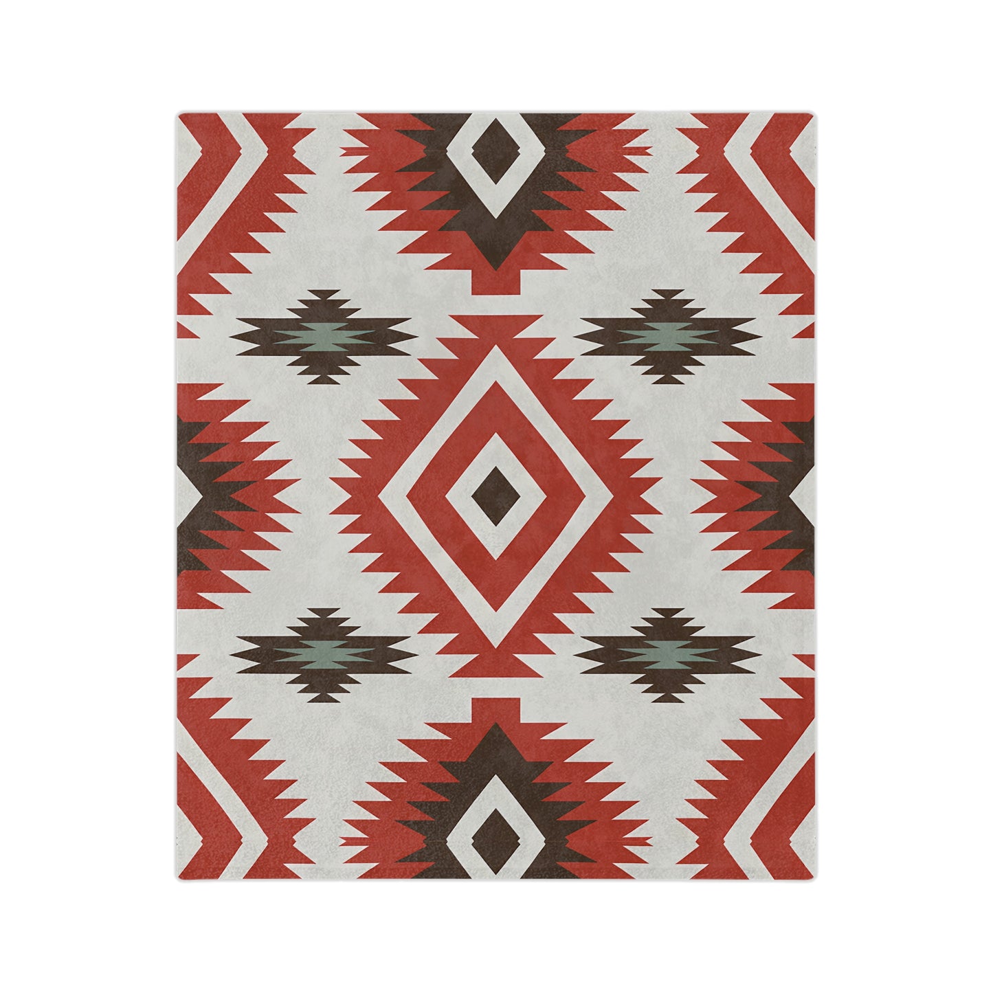 Southwestern Pattern Velveteen Microfiber Blanket, Cozy Throw for Home Decor, Cabin and Living Room, Gift for All Occasions, Warm and Soft - LOLA VEGAS ART