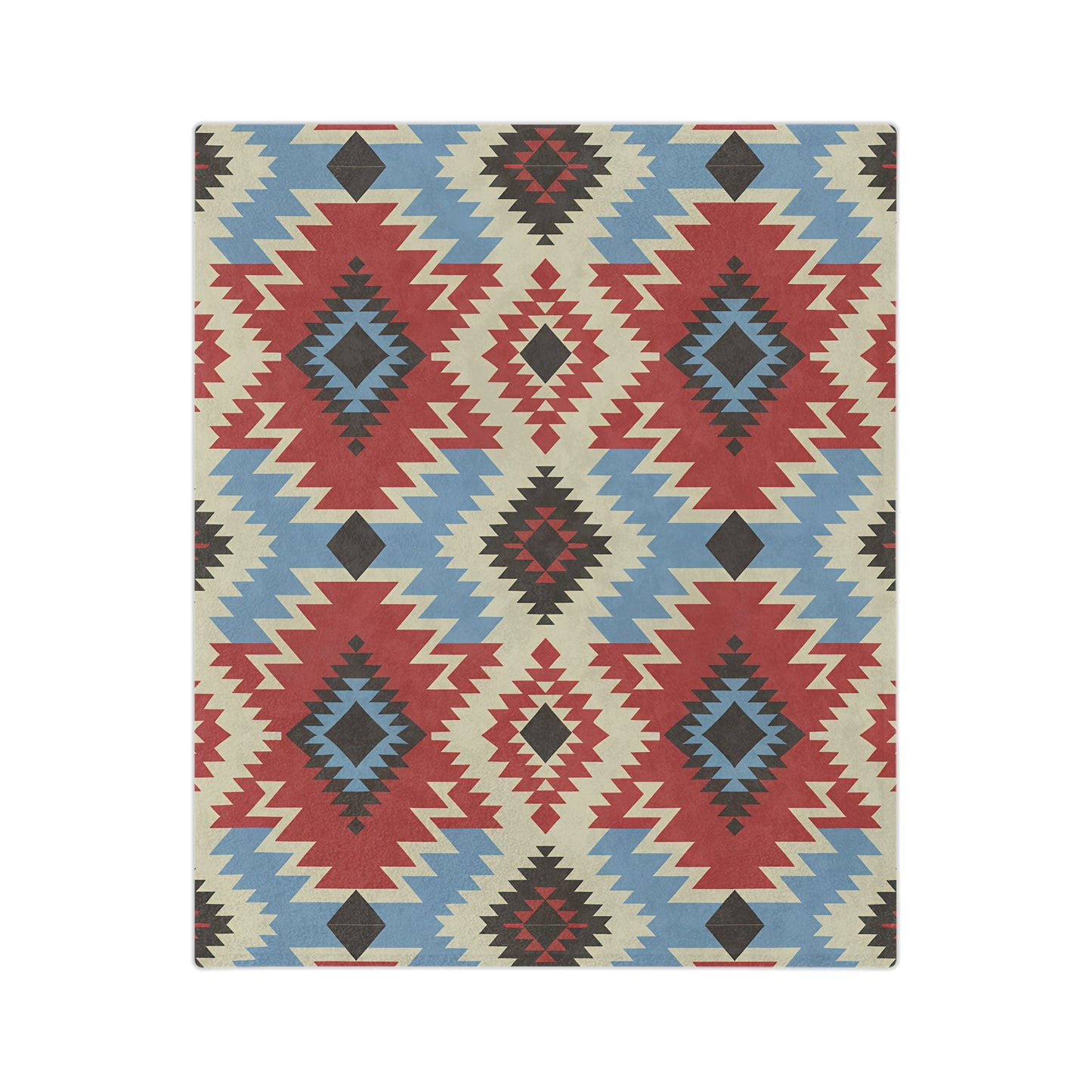 Boho Chic Velveteen Microfiber Blanket - Cozy Home Decor, Perfect for Camping, Gift for Her, Tribal Pattern, Soft Throw - LOLA VEGAS ART
