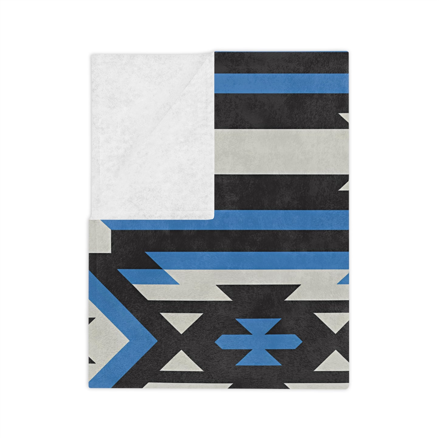 Geometric Pattern Velveteen Microfiber Blanket - Soft Throw for Home Decor, Cozy Gift for Any Occasion, Warm Blanket, Stylish Home - LOLA VEGAS ART