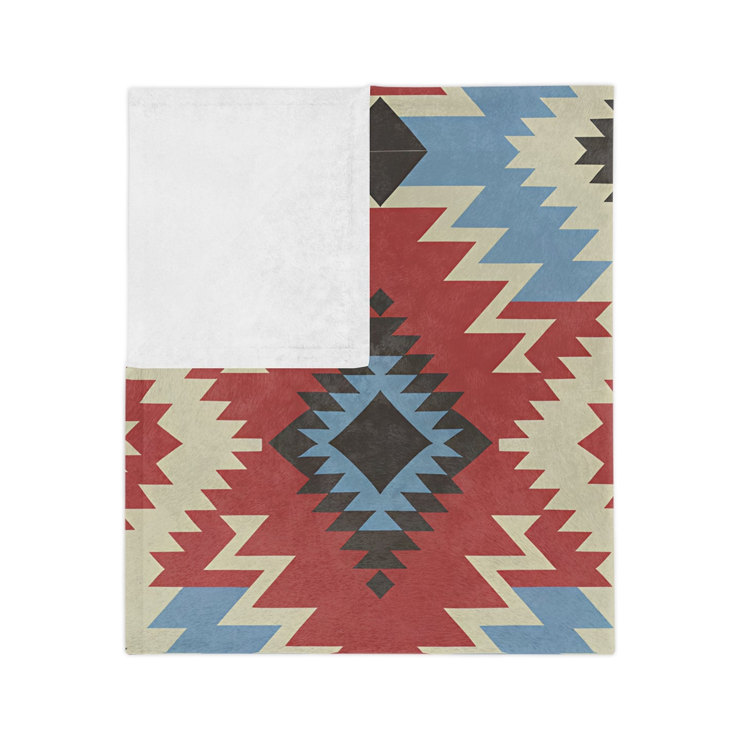 Boho Chic Velveteen Microfiber Blanket - Cozy Home Decor, Perfect for Camping, Gift for Her, Tribal Pattern, Soft Throw - LOLA VEGAS ART