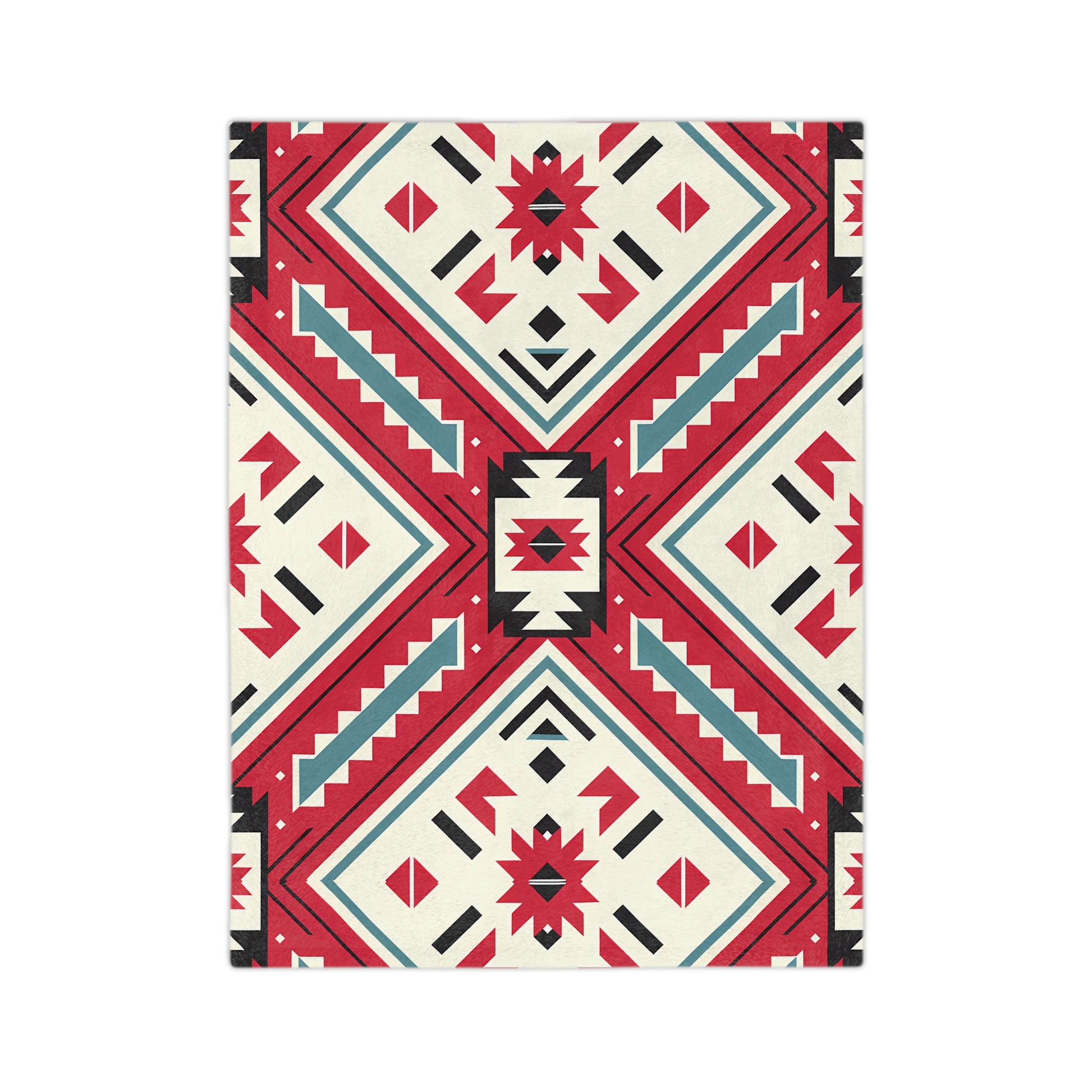 Bohemian Velvet Blanket, Cozy Throw, Southwest Decor, Gift for Her, Living Room Accessory, Festival Home Decor, Modern Art Blanket - LOLA VEGAS ART