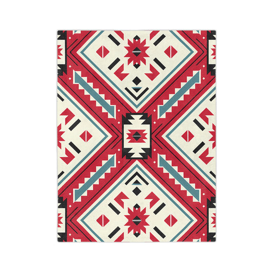 Bohemian Velvet Blanket, Cozy Throw, Southwest Decor, Gift for Her, Living Room Accessory, Festival Home Decor, Modern Art Blanket - LOLA VEGAS ART