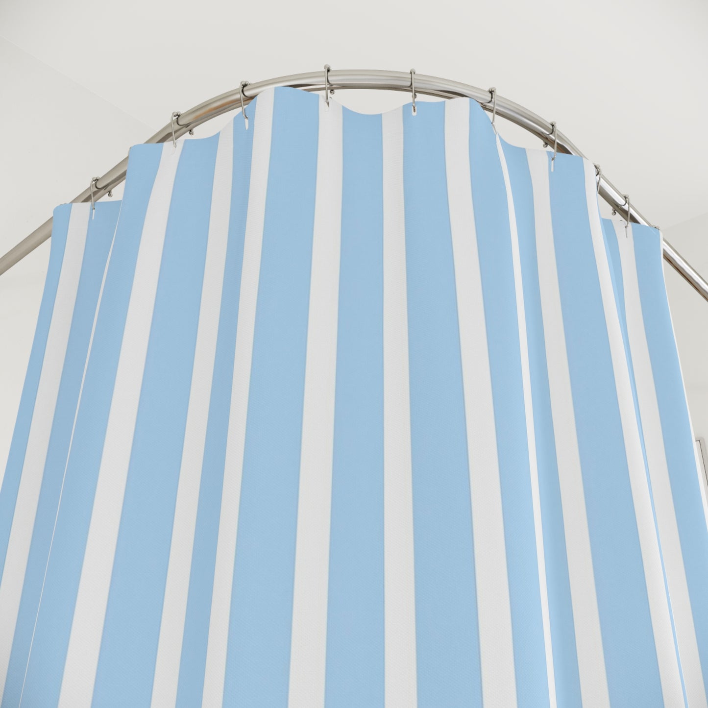 Refreshing Blue Striped Shower Curtain - Vibrant Bathroom Decor, Ocean Breeze, Beach Vibe, Home Makeover, Summer Style, Gift Idea