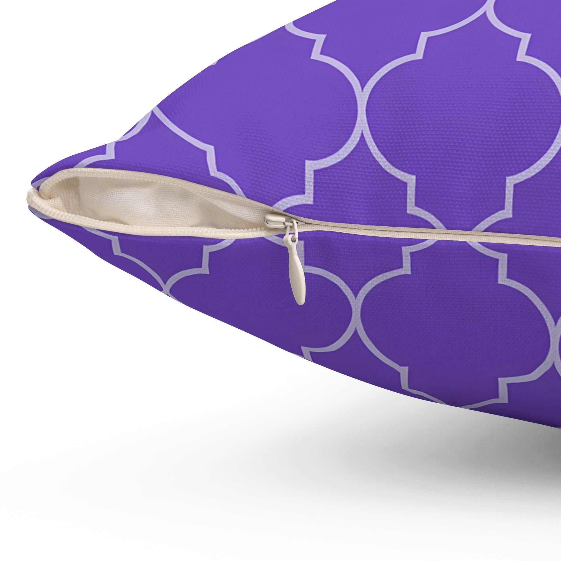 Purple Moroccan Pattern Pillow for Stylish Home Decor, Throw Pillow, Accent Cushion, Living Room Decor, Bedroom Pillow, Moroccan Quatrefoil - LOLA VEGAS ART