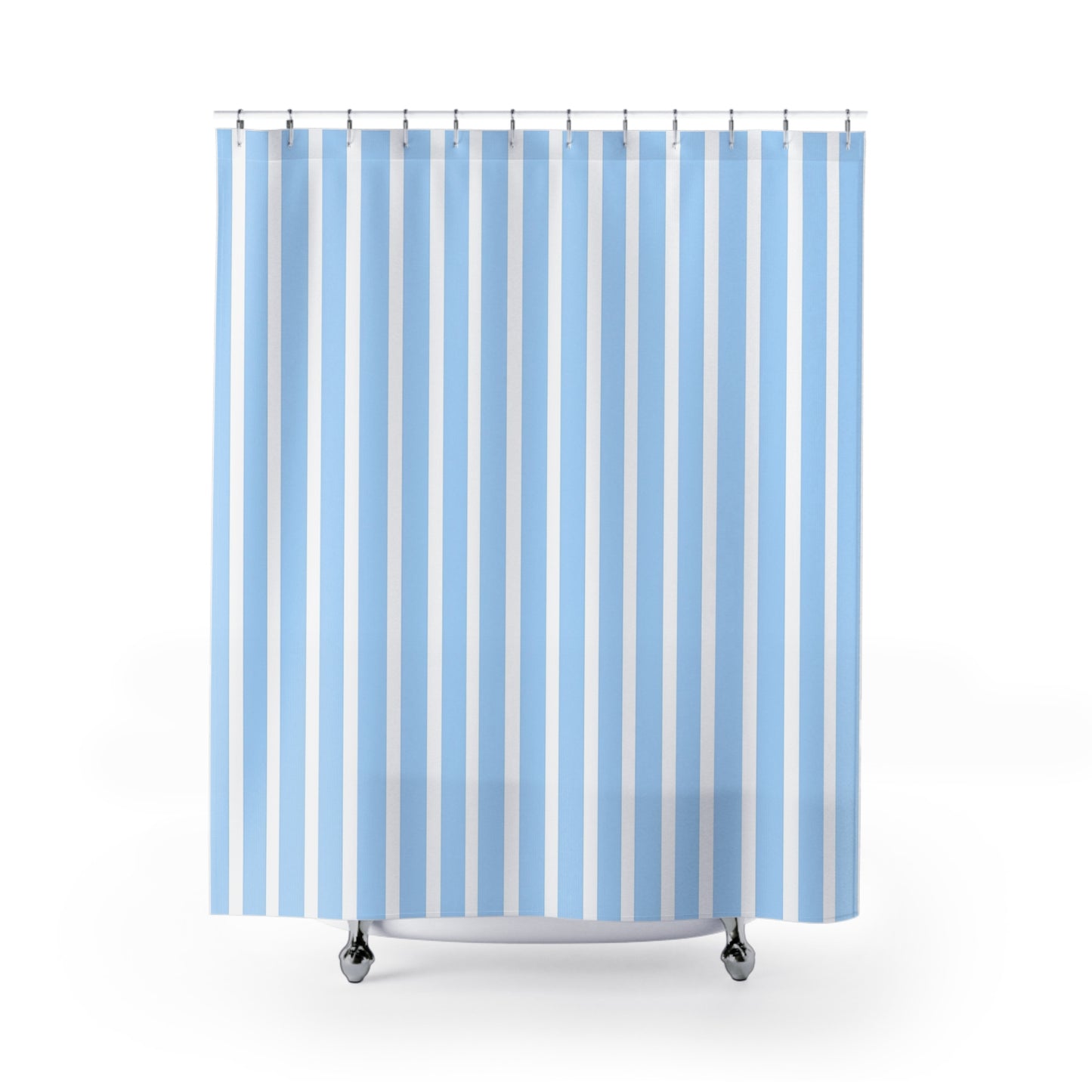 Refreshing Blue Striped Shower Curtain - Vibrant Bathroom Decor, Ocean Breeze, Beach Vibe, Home Makeover, Summer Style, Gift Idea