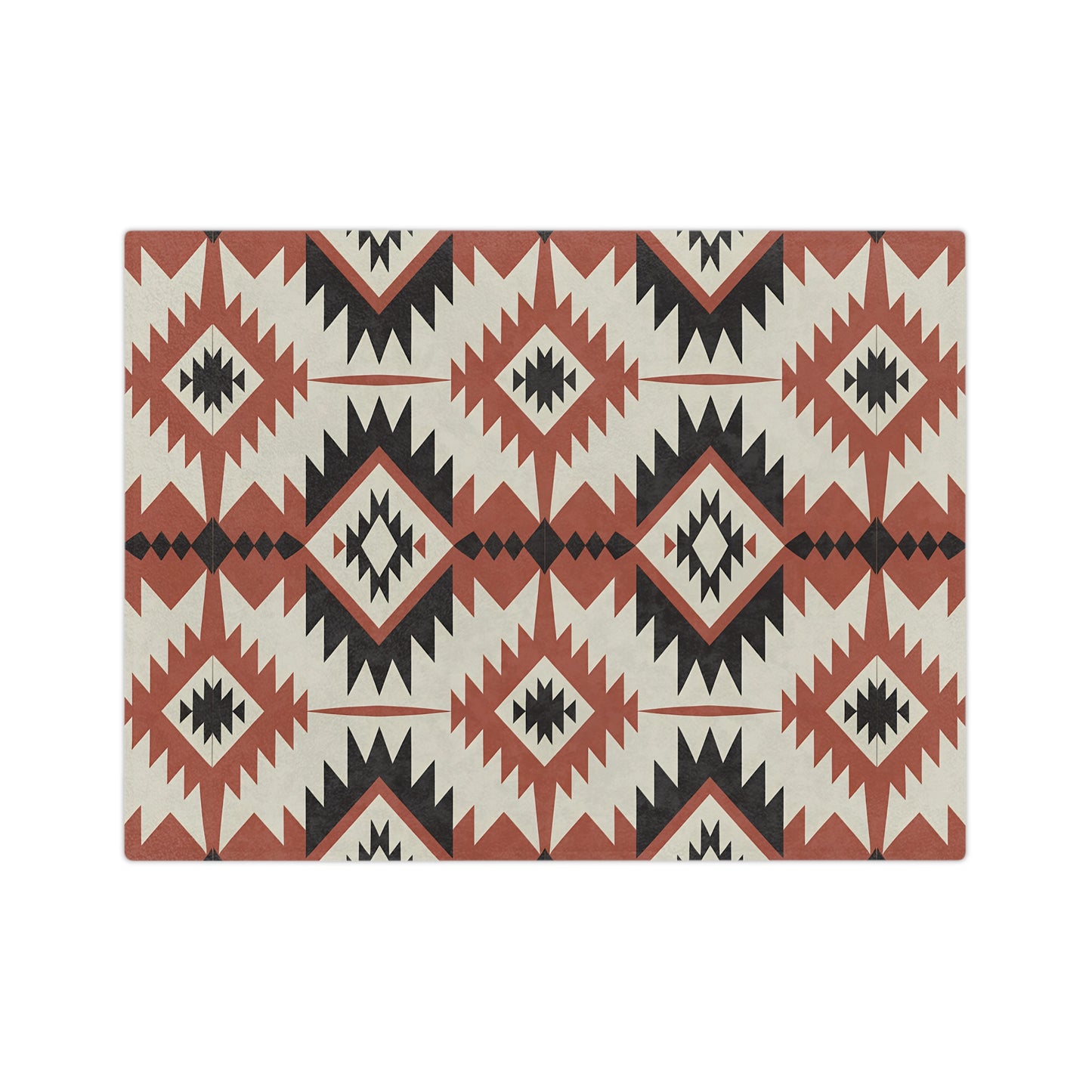 Cozy Southwestern Velveteen Microfiber Blanket, Boho Decor Throw, Warm Couch Cover, Gift for Her, Camping Essential, Tribal Pattern - LOLA VEGAS ART