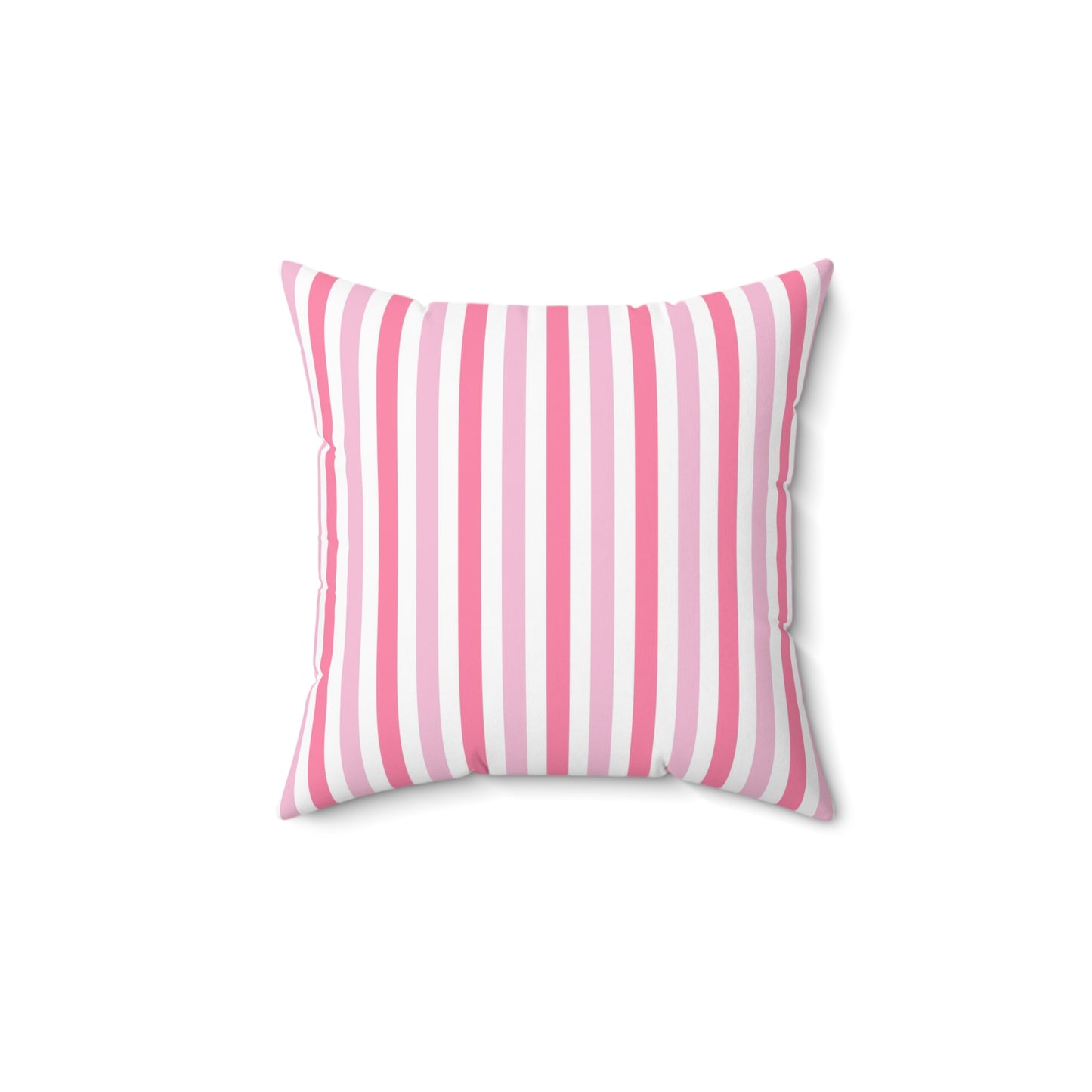 Pink Striped Throw Pillow, Cozy Home Decor, Beach House Accent, Gift for Her, Summer Vibes, Decorative Cushion - LOLA VEGAS ART