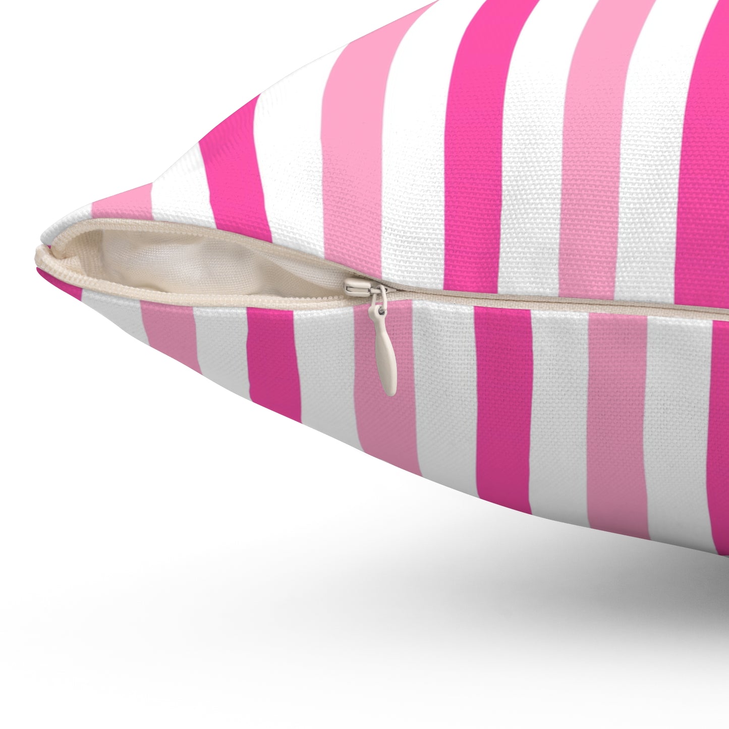 Pink Stripe Decorative Pillow, Living Room Cushion, Throw Pillow, Home Decor, Gift for Her, Birthday Present, Feminine Throw Pillow - LOLA VEGAS ART