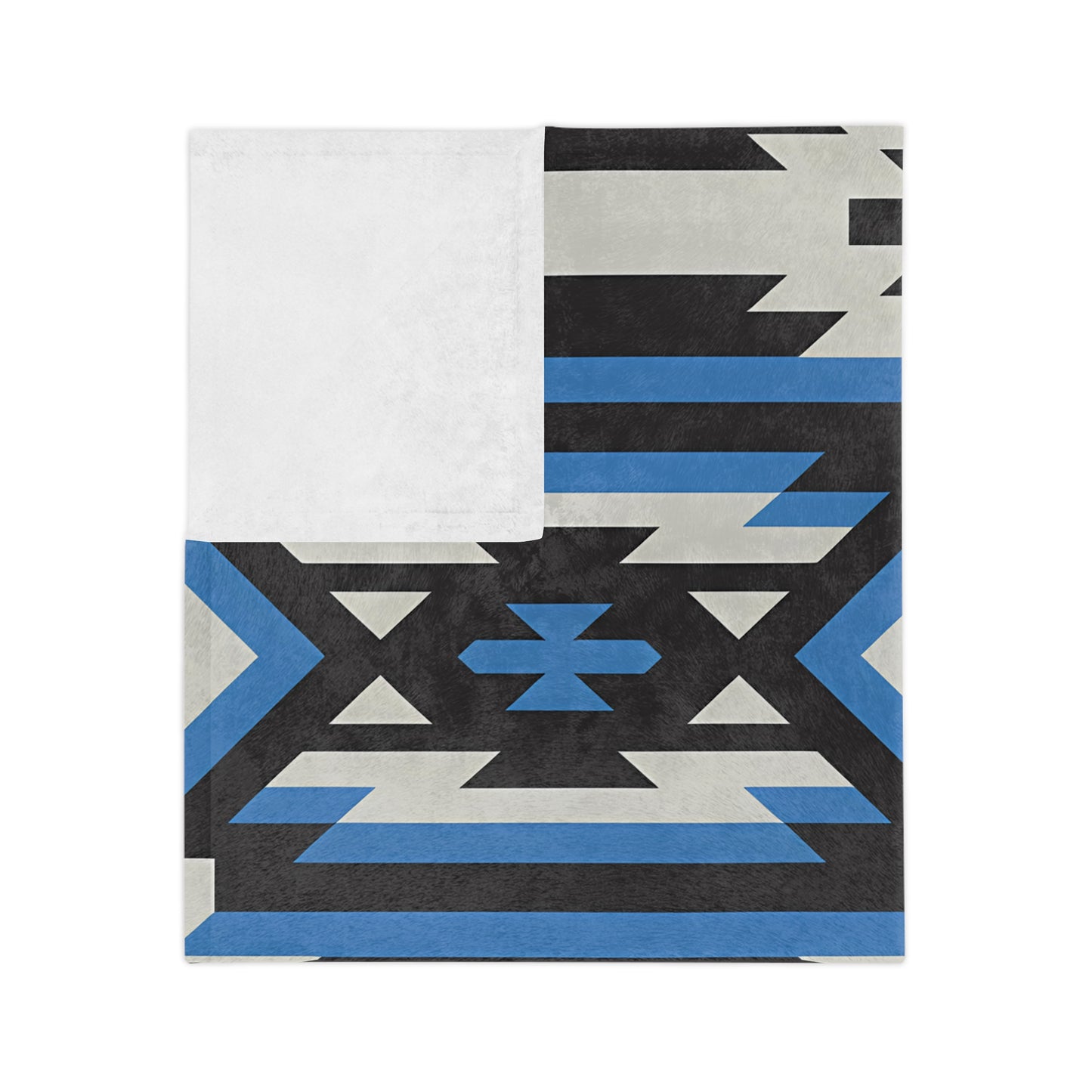 Geometric Pattern Velveteen Microfiber Blanket - Soft Throw for Home Decor, Cozy Gift for Any Occasion, Warm Blanket, Stylish Home - LOLA VEGAS ART