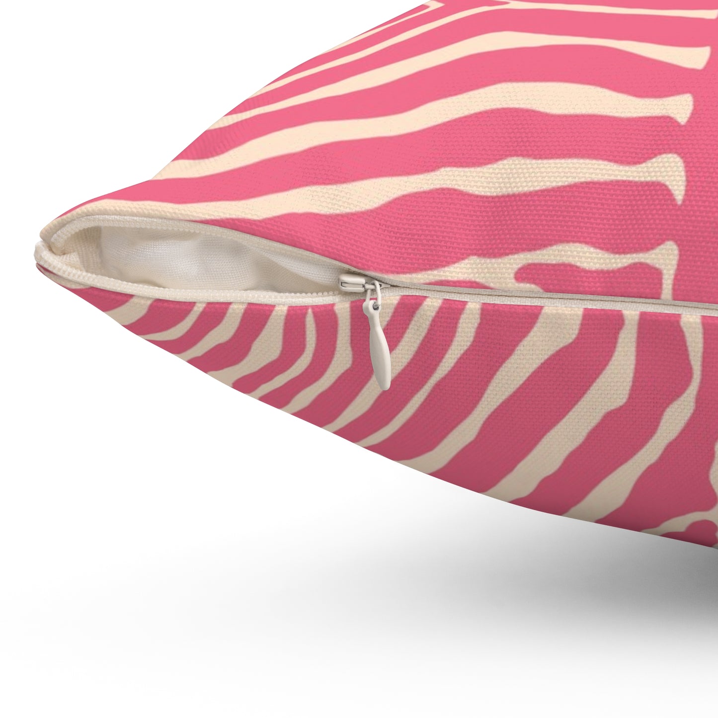 Chic Pink Zebra Print Pillow, Throw Pillow, Home Decor, Modern Bedroom Accent, Gift for Animal Lovers, Summer Vibes