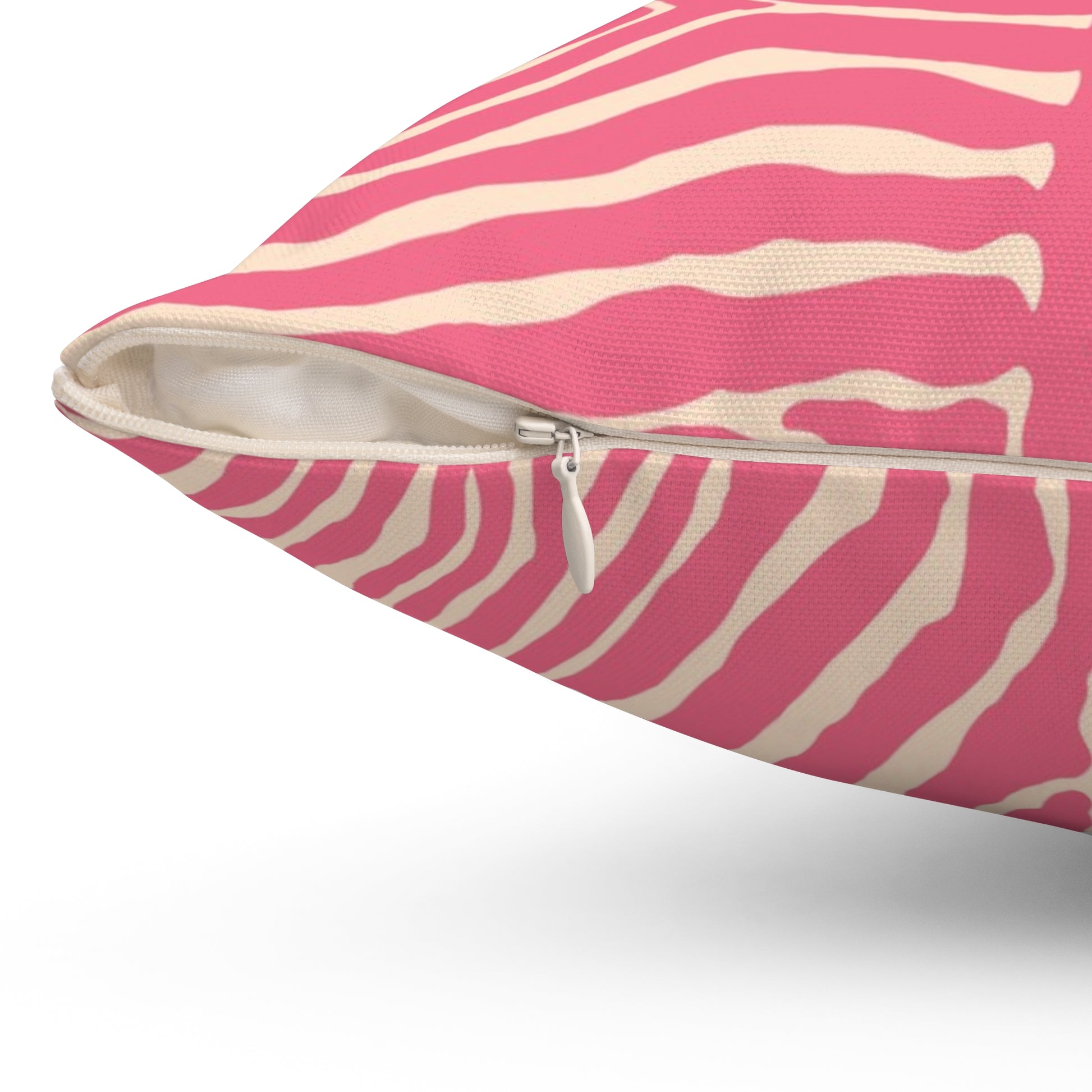 Chic Pink Zebra Print Pillow, Throw Pillow, Home Decor, Modern Bedroom Accent, Gift for Animal Lovers, Summer Vibes - LOLA VEGAS ART