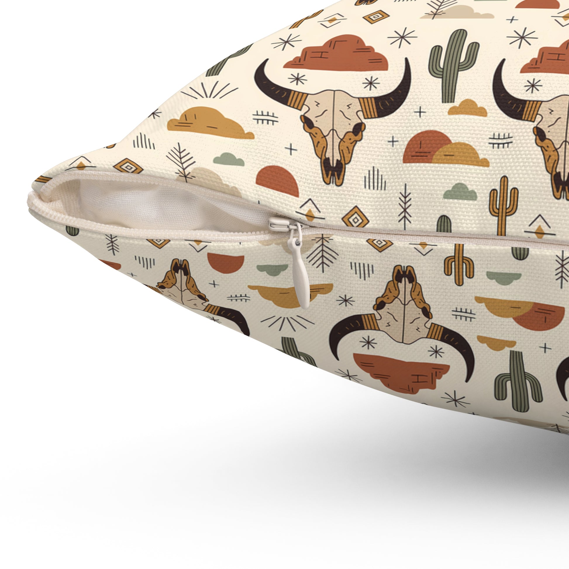 Desert Adventure Pillow - Cozy Square Cushion with Cactus, Perfect for Home Decor, Unique Gift for Nature Lovers, Southwest Style - LOLA VEGAS ART