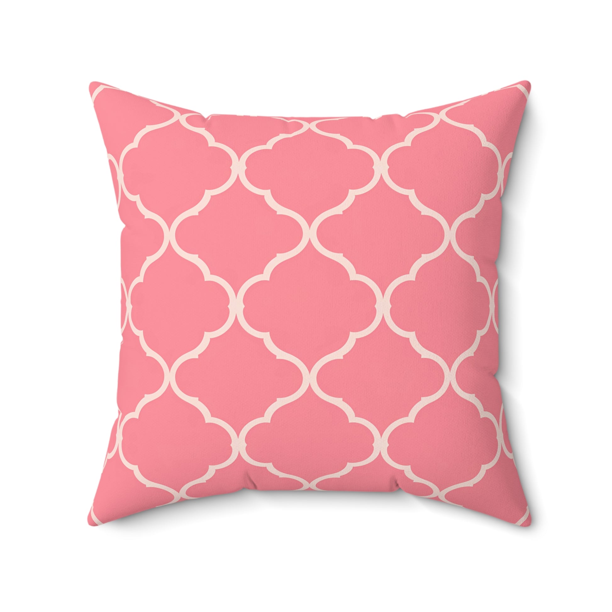 Chic Geometric Pink Throw Pillow, Home Decor, Gift for Her, Couch Cushion, Living Room Accent, Wedding Decoration, Stylish Pillow - LOLA VEGAS ART