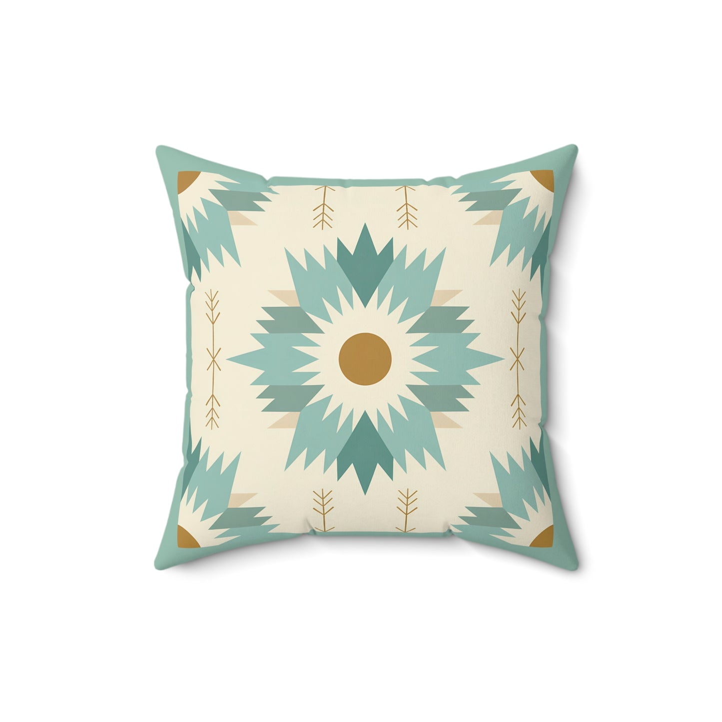 Boho-Inspired Spun Polyester Square Pillow, Cozy Home Decor, Throw Pillow, Living Room Accent, Modern Bohemian, Gift Idea - LOLA VEGAS ART