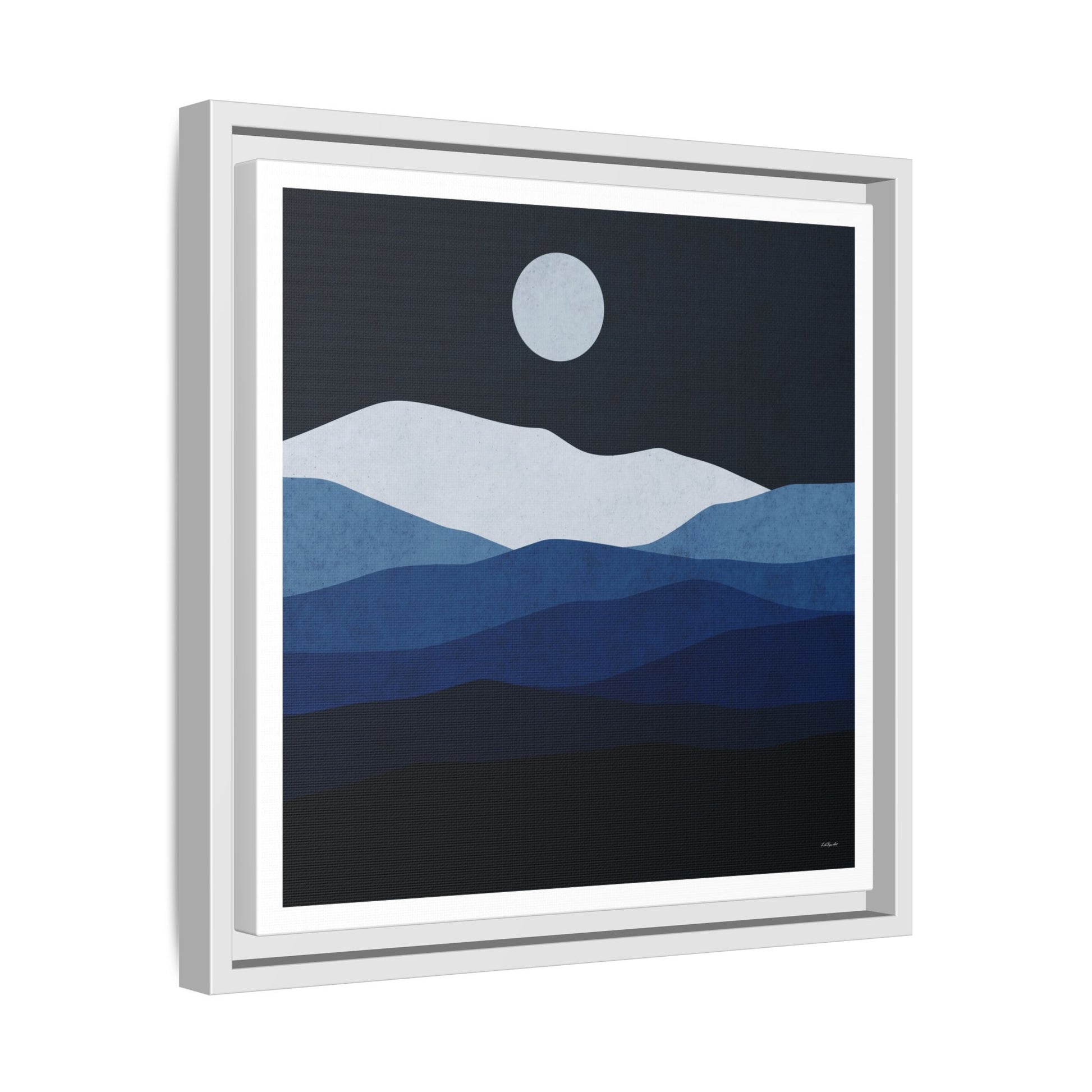 Framed Canvas Art, Serene Mountain Landscape, Modern Home Decor, Nature Wall Art, Gift for Nature Lovers, Interior Design - LOLA VEGAS ART