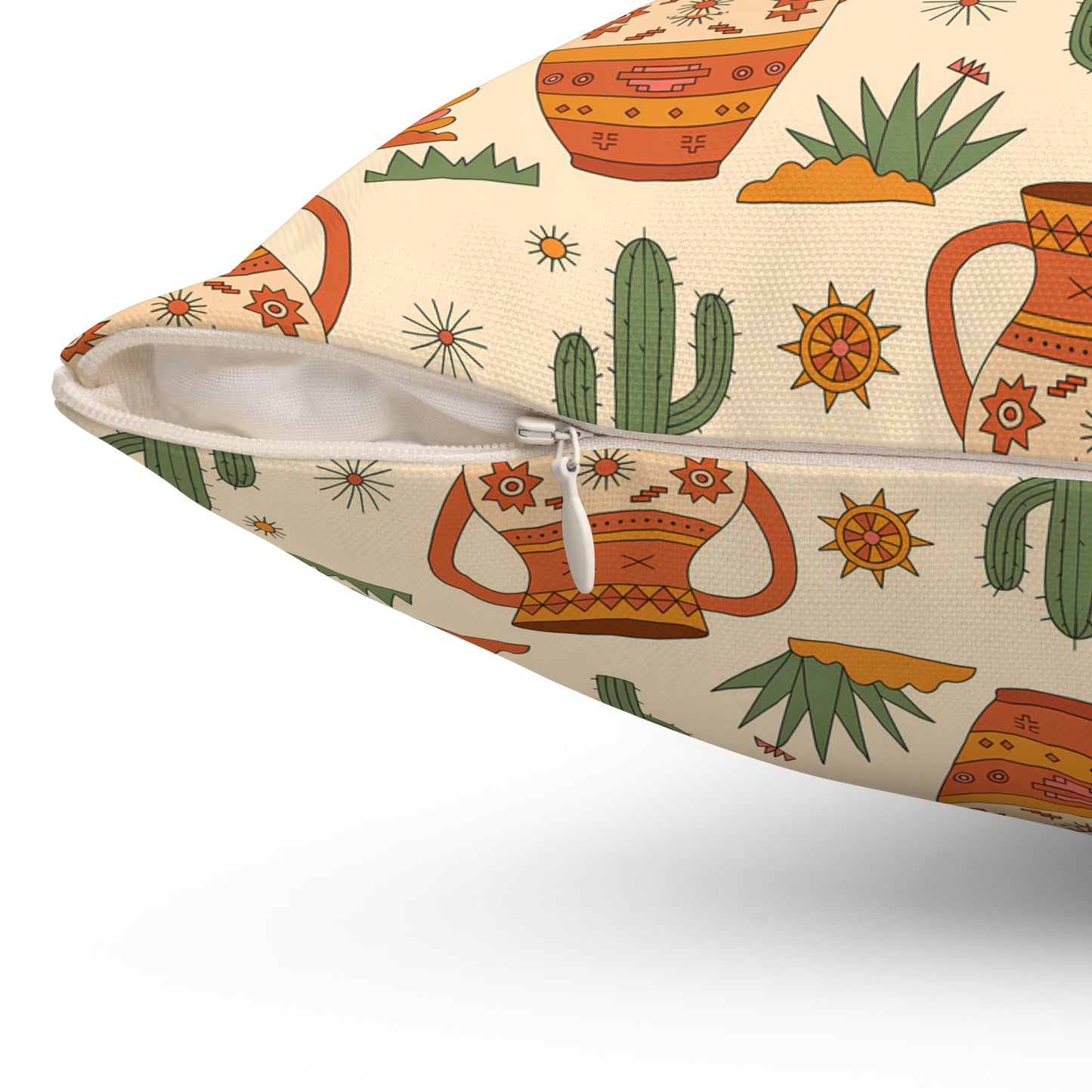 Bohemian Decor Pillow, Vibrant Art Print Cushion, Home Accent, Unique Gift, Southwestern Style, Cozy Living Room Decor, Boho Chic - LOLA VEGAS ART