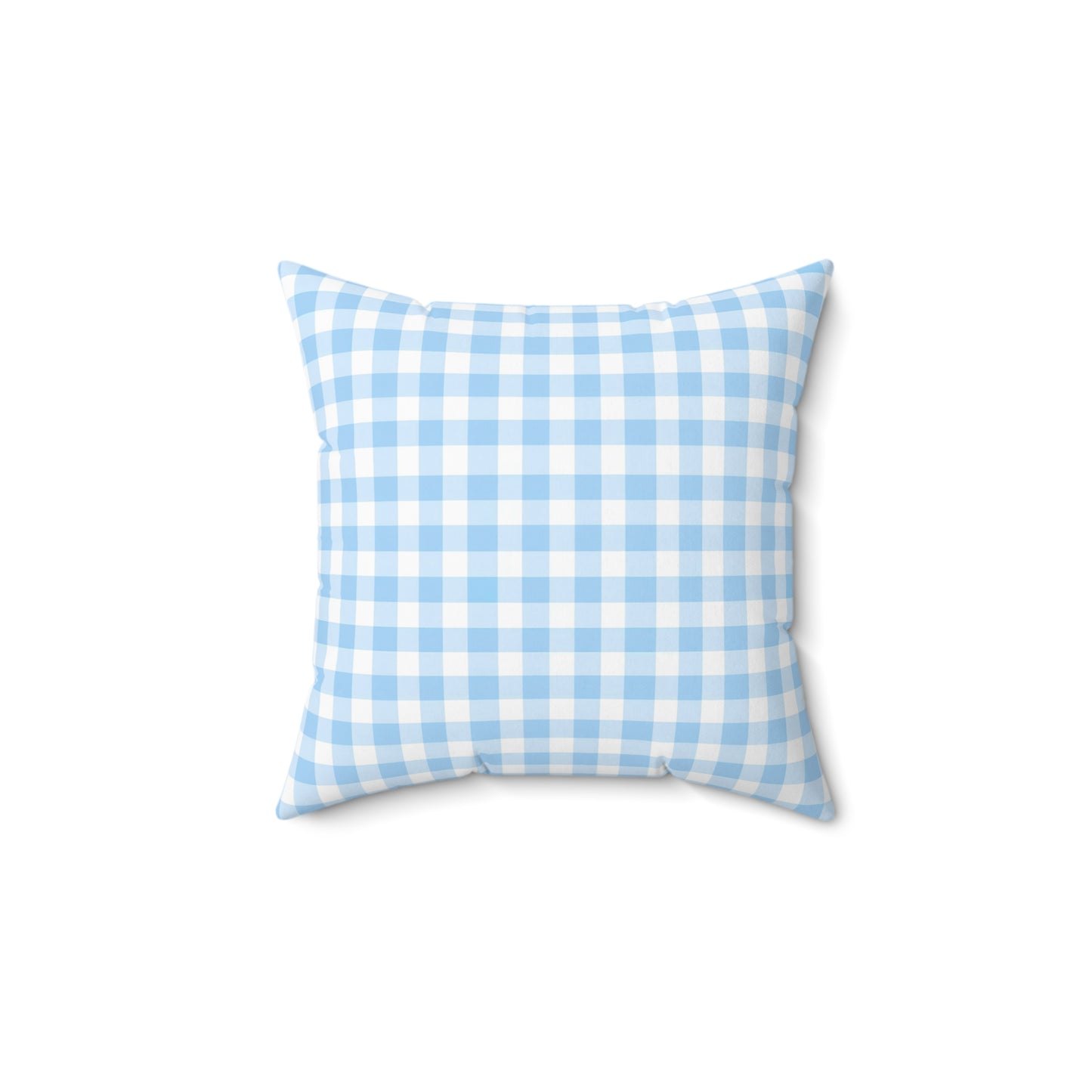 Blue Gingham Decor Pillow, Cozy Home Accent, Farmhouse Bedding, Gift for Her, Throw Pillow for Living Room, Countrycore, Modern Farm - LOLA VEGAS ART