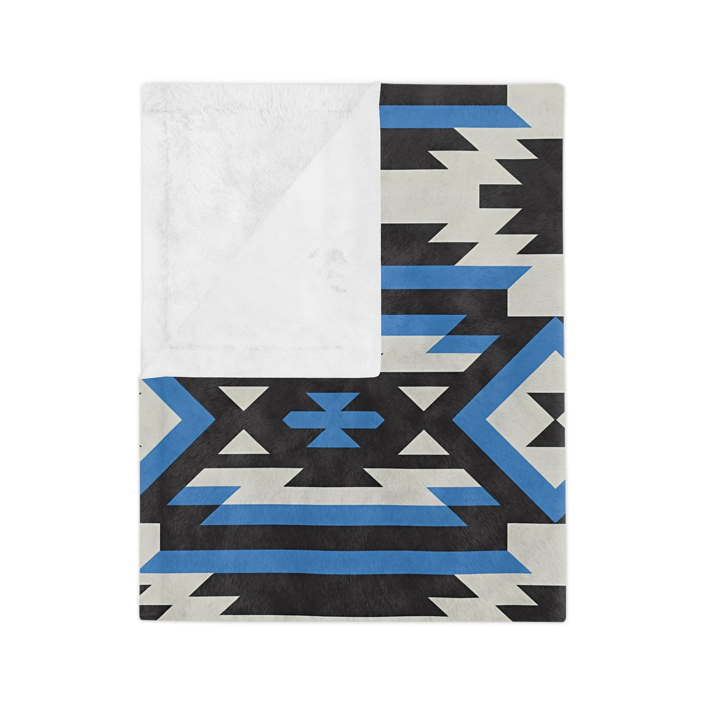 Geometric Pattern Velveteen Microfiber Blanket - Soft Throw for Home Decor, Cozy Gift for Any Occasion, Warm Blanket, Stylish Home - LOLA VEGAS ART