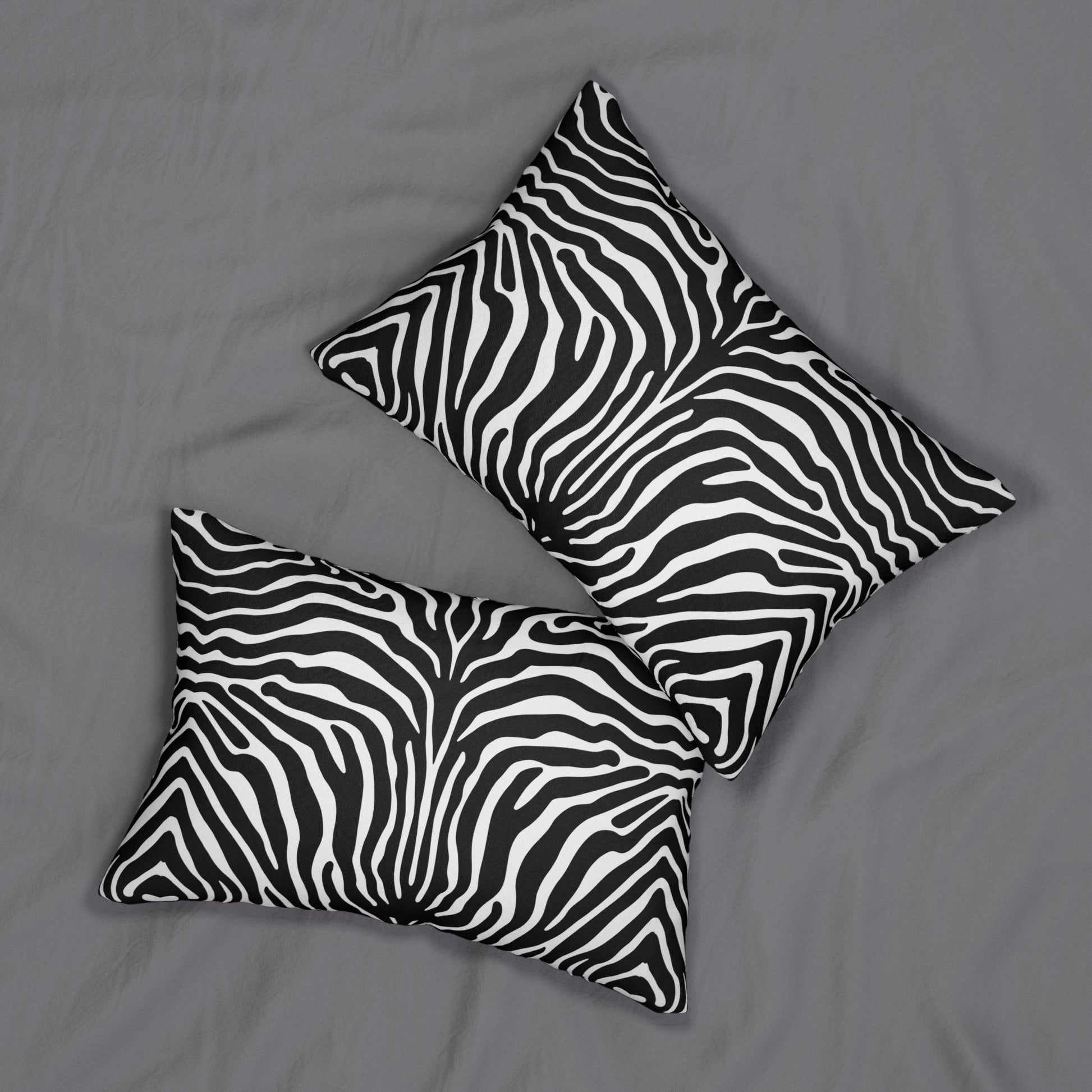 Zebra Print Lumbar Pillow, Wild Animal Decor, Bohemian Style Cushion, Home Accent, Unique Gift Idea, Living Room Throw Pillow - LOLA VEGAS ART