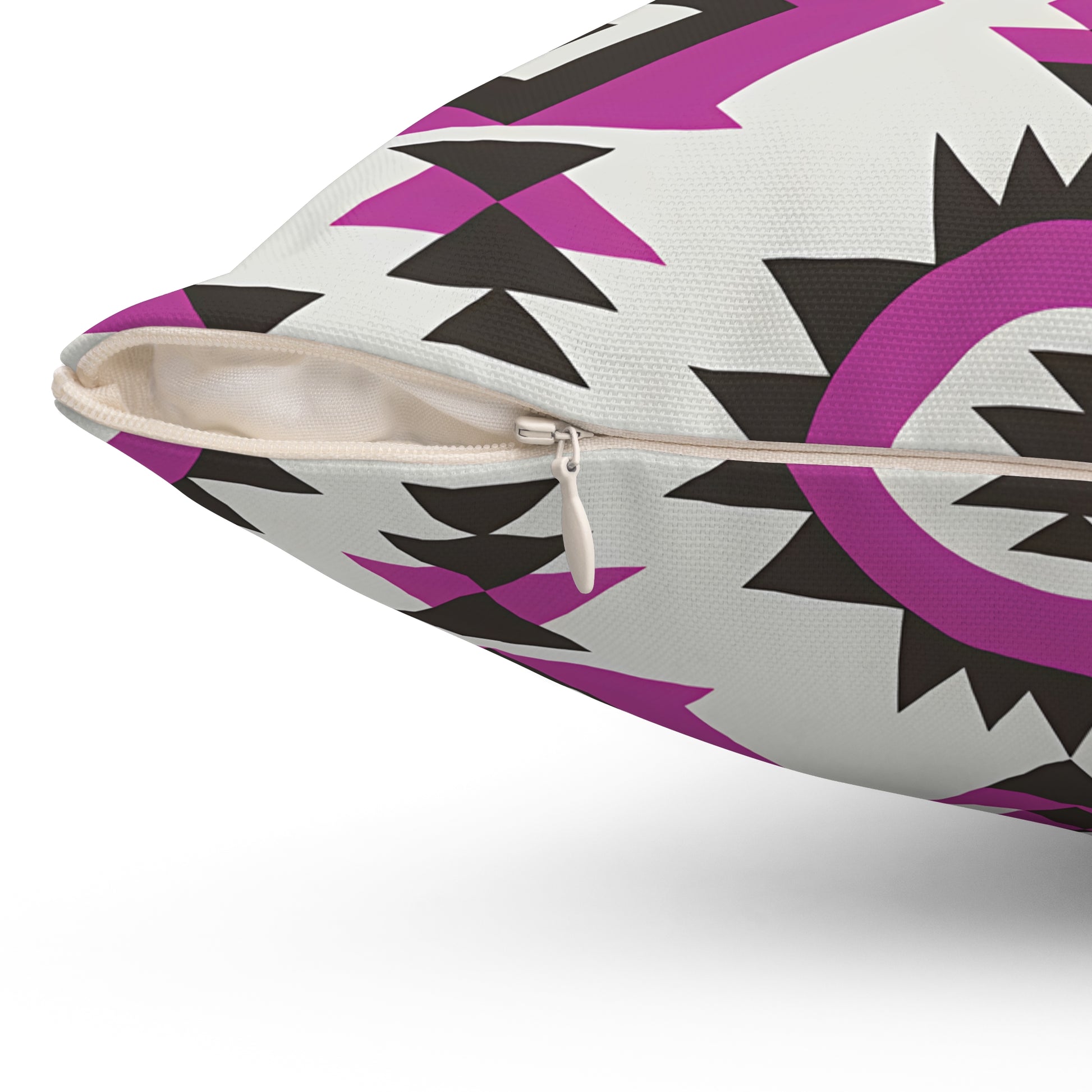 Bohemian Throw Pillow with Geometric Design, Decorative Cushion for Home Decor, Tribal Accent Pillow, Gift for Housewarming, Living Room - LOLA VEGAS ART