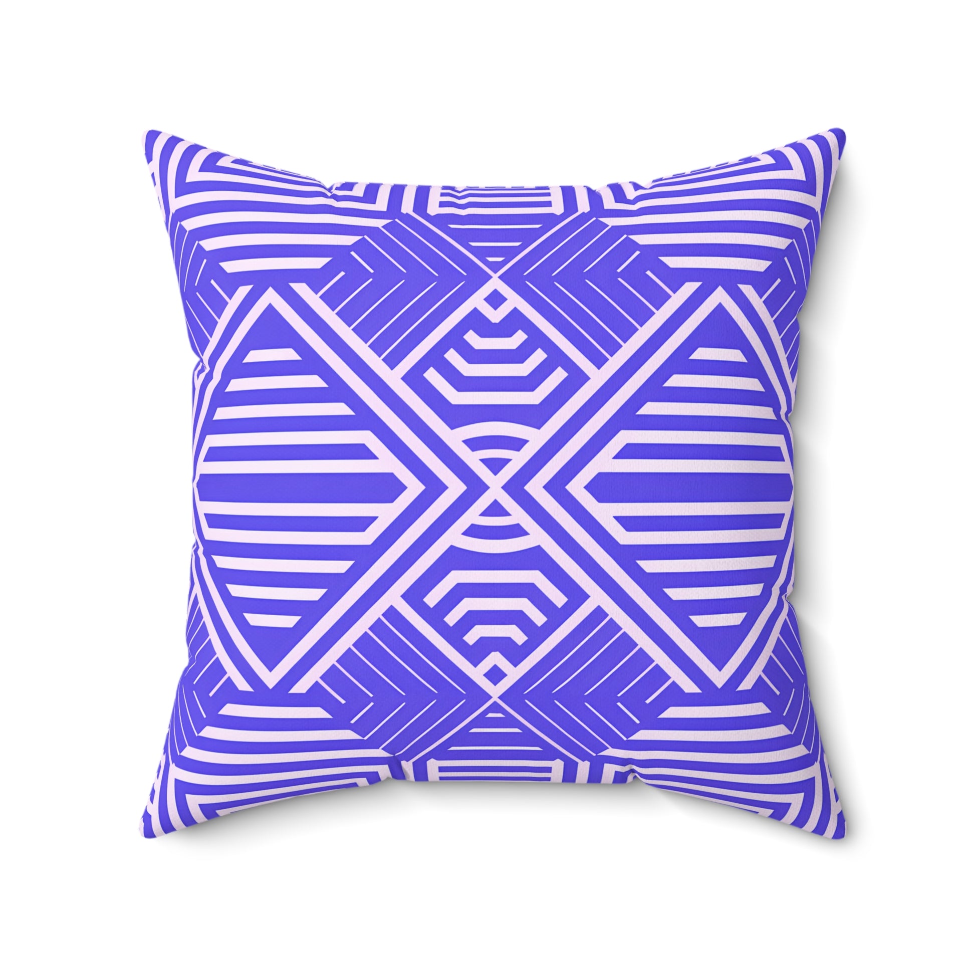 Vibrant Purple and White Geometric Accent Pillow, Decorative Pillow, Home Decor, Couch Cushion, Modern Pillow, Throw Pillow, Gift Idea - LOLA VEGAS ART