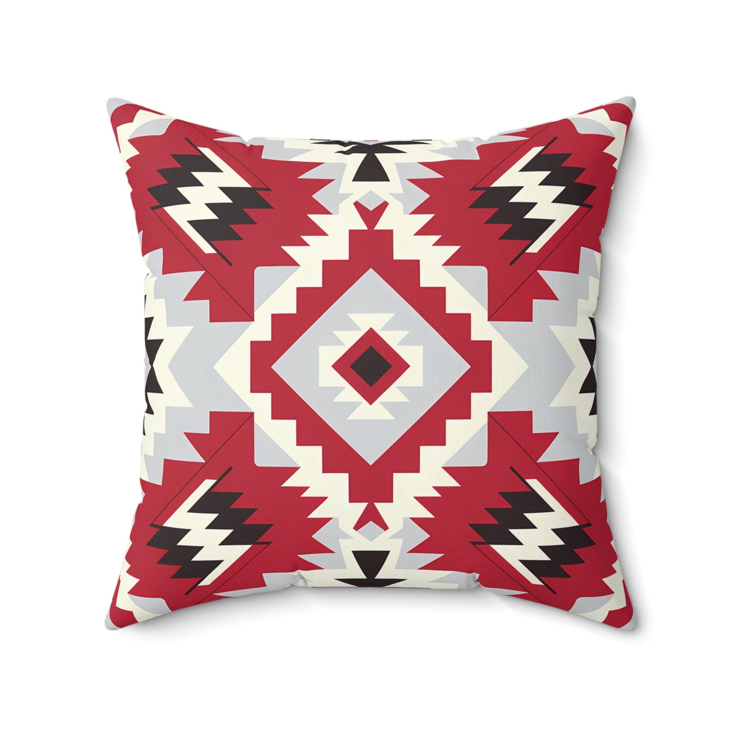 Tribal Print Decorative Pillow | Cozy Home Accent | Boho Style Cushion | Gift for Housewarming | Native American Design, Throw Pillow, - LOLA VEGAS ART