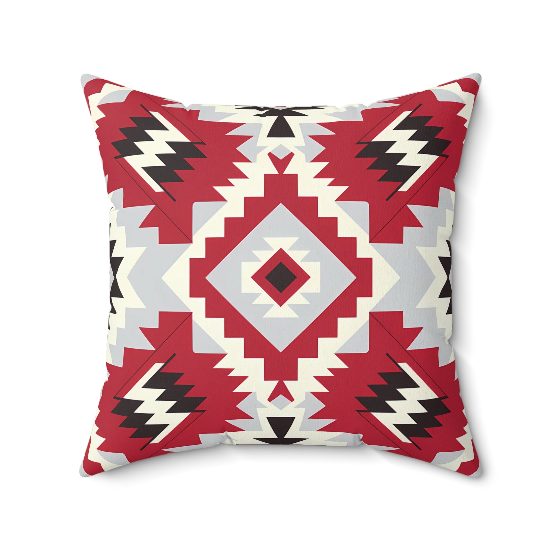 Tribal Print Decorative Pillow | Cozy Home Accent | Boho Style Cushion | Gift for Housewarming | Native American Design, Throw Pillow, - LOLA VEGAS ART