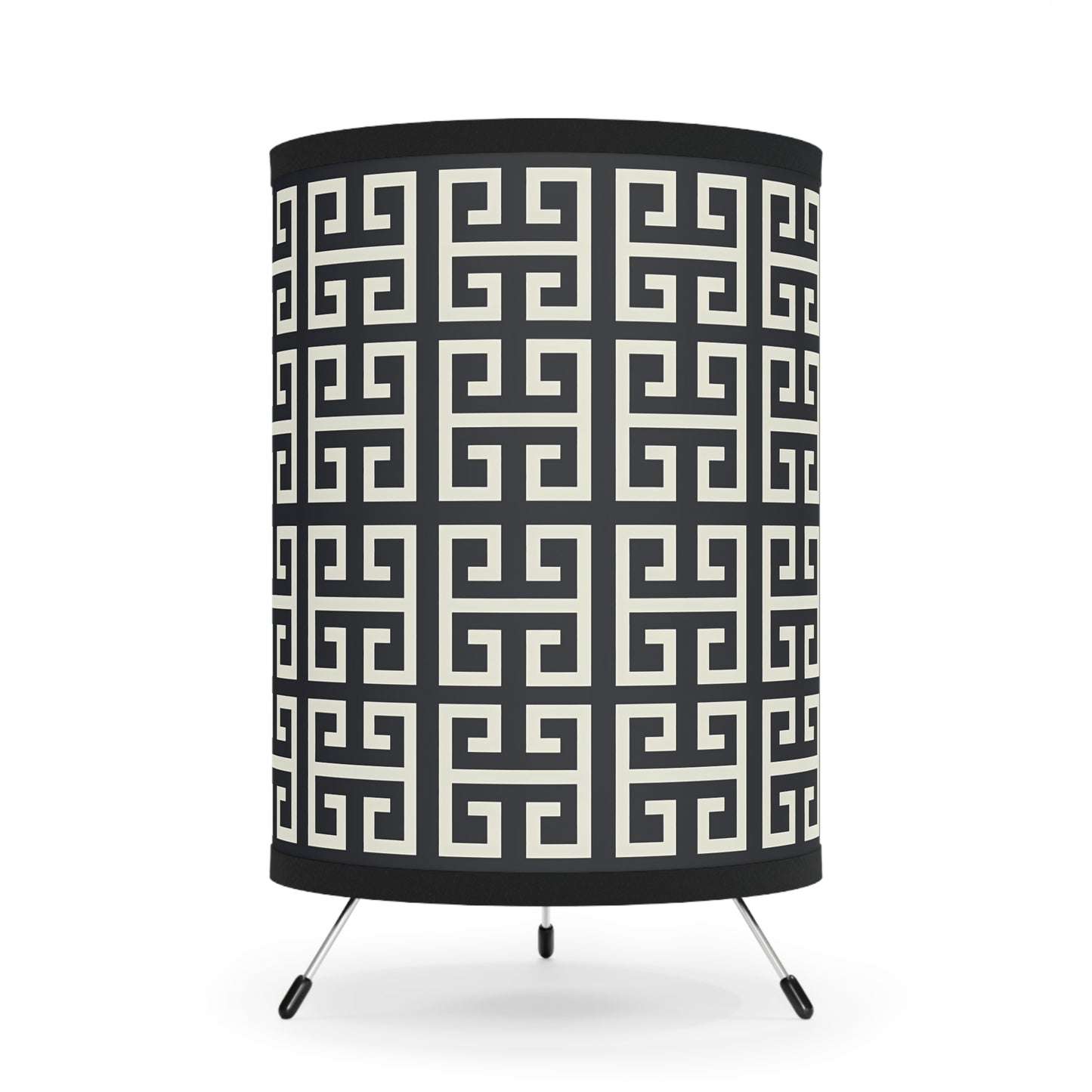 Stylish Tripod Lamp with Geometric Shade - Modern Lighting for Home Decor, Boho Living Room, Gift Ideas, Bedroom Accent - LOLA VEGAS ART