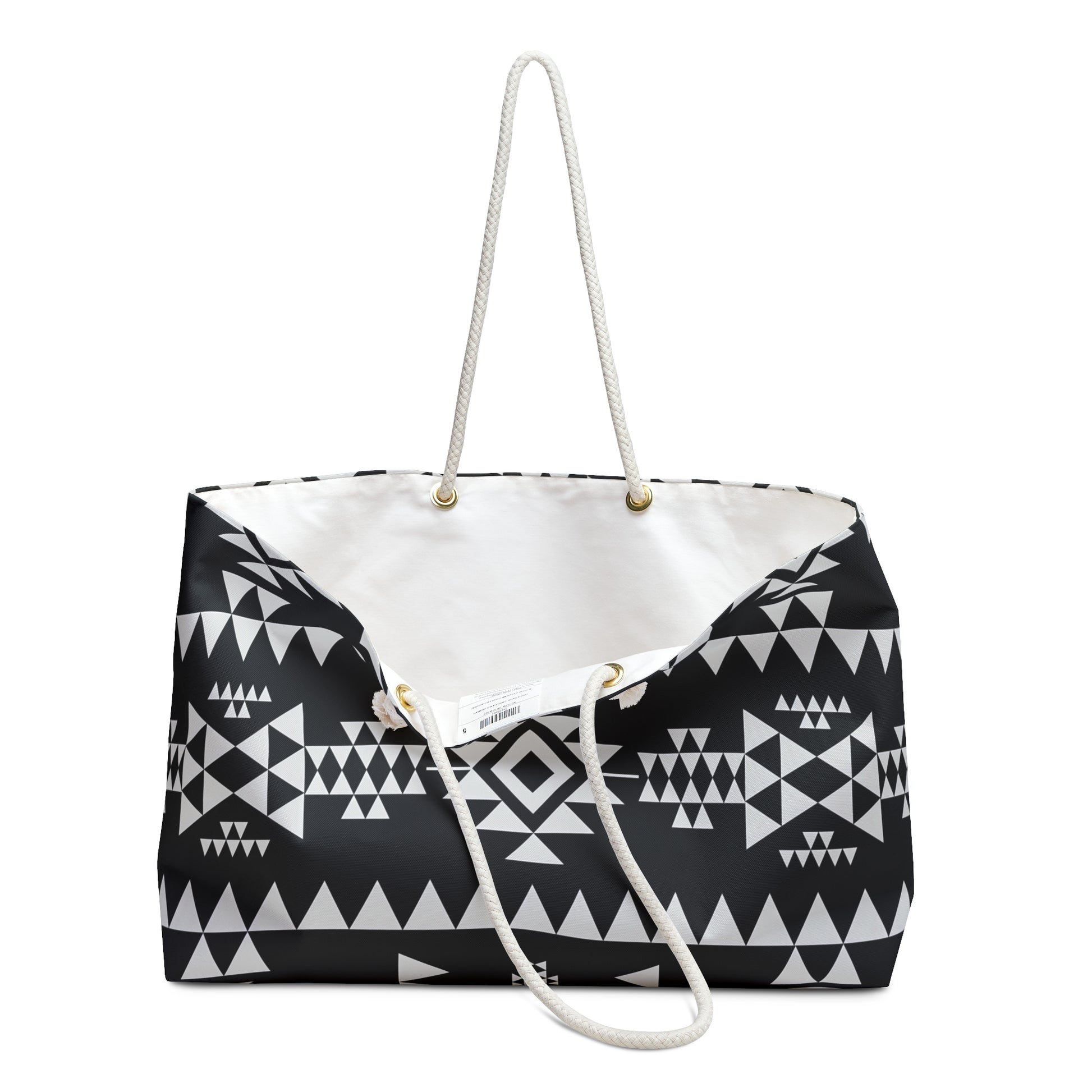 Stylish Weekender Bag | Boho Travel Tote | Tribal Print Carryall | Beach, Gym, Overnight Bag | Gift for Her, Vacation Essentials, Adventurer - LOLA VEGAS ART
