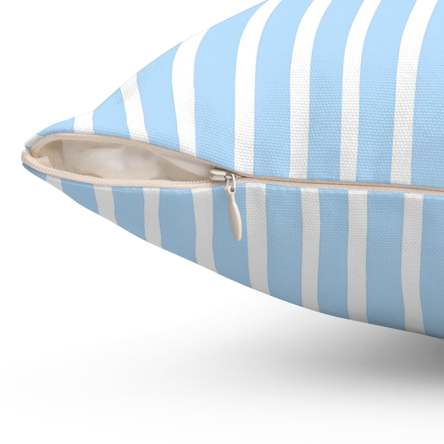Blue Stripe Decorative Pillow, Cozy Home Accent, Nautical Decor, Summer Vibes, Gift for Her, Modern Cushion - LOLA VEGAS ART