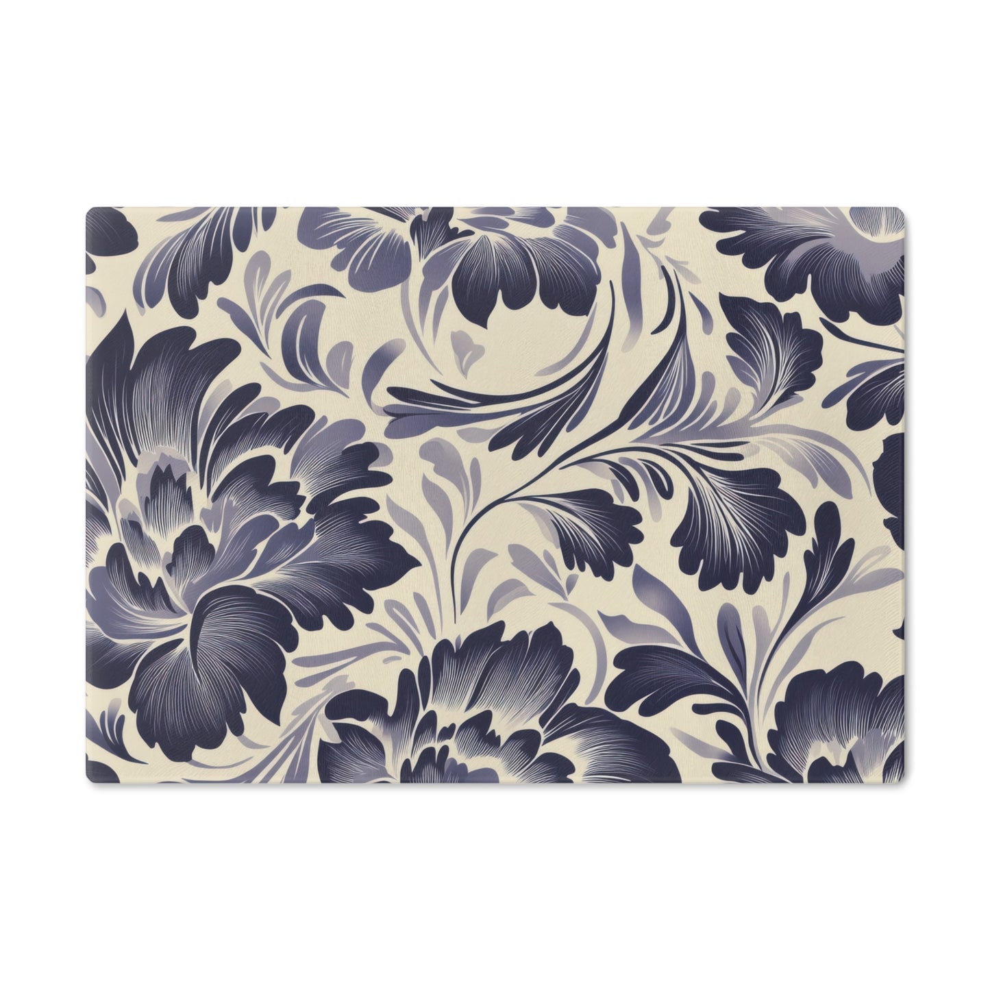 Floral Cutting Board - Elegant Kitchen Decor, Gift for Home Chefs, Bridal Shower Present, Mother's Day Kitchen Gift, Handmade Kitchenware - LOLA VEGAS ART