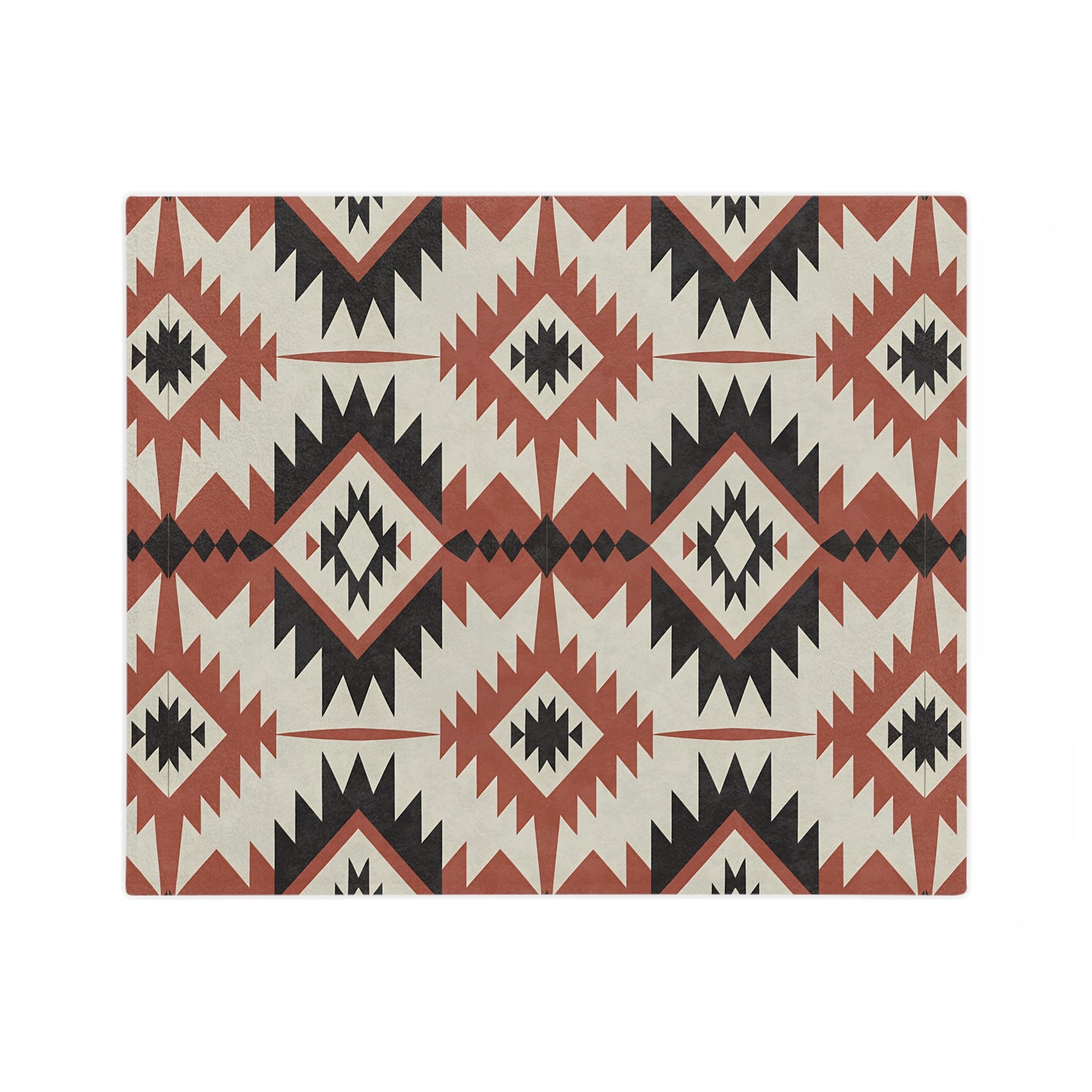 Cozy Southwestern Velveteen Microfiber Blanket, Boho Decor Throw, Warm Couch Cover, Gift for Her, Camping Essential, Tribal Pattern - LOLA VEGAS ART