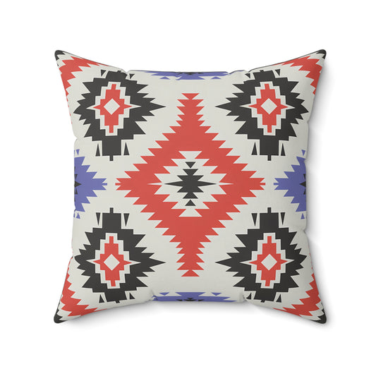 Trendy Geometric Throw Pillow, Modern Home Decor, Southwestern Style Cushion, Cozy Living Room Accessory, Gift for Housewarming - LOLA VEGAS ART