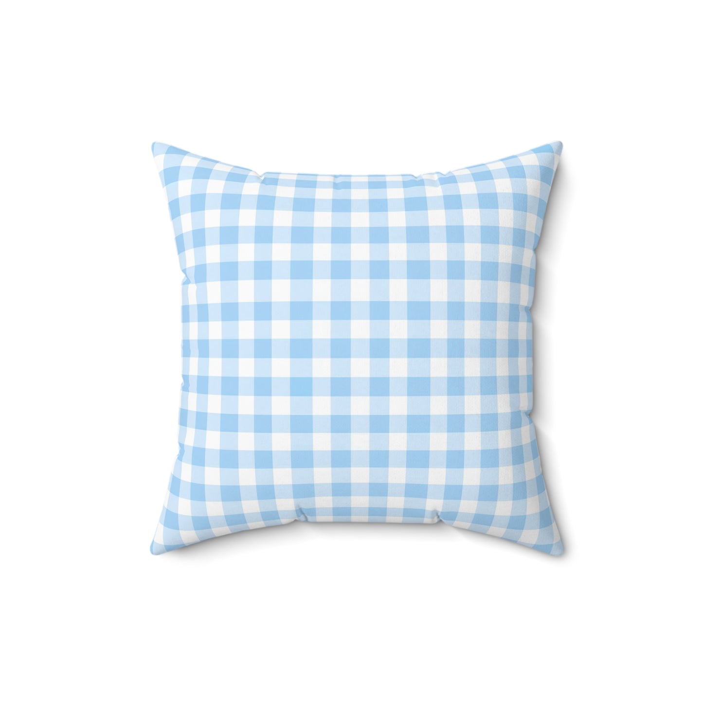 Blue Gingham Decor Pillow, Cozy Home Accent, Farmhouse Bedding, Gift for Her, Throw Pillow for Living Room, Countrycore, Modern Farm - LOLA VEGAS ART