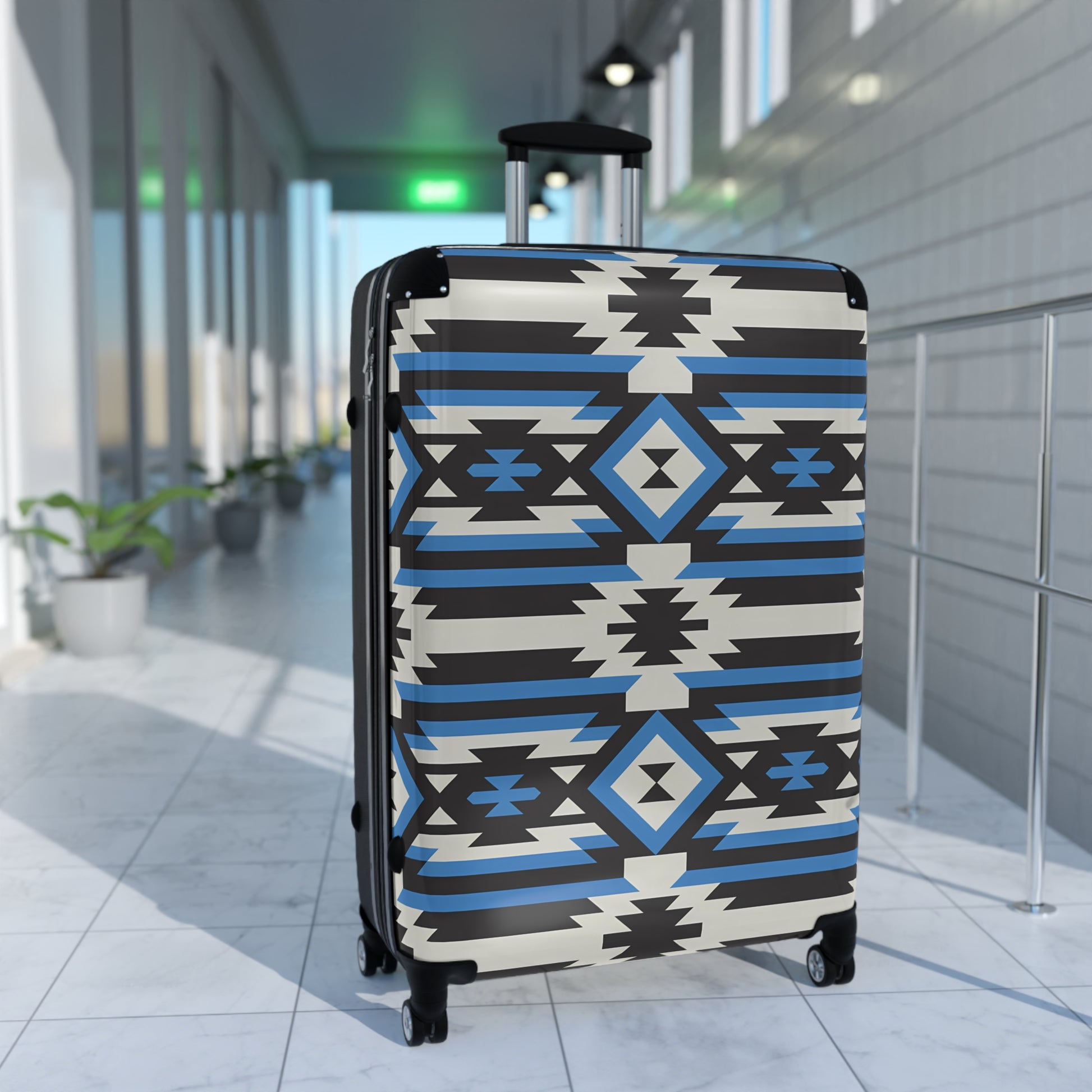 Stylish Travel Suitcase, Unique Luggage Bag, Trendy Carry-On, Personalized Travel Gear, Bohemian Design Suitcase, Southwestern Luggage - LOLA VEGAS ART